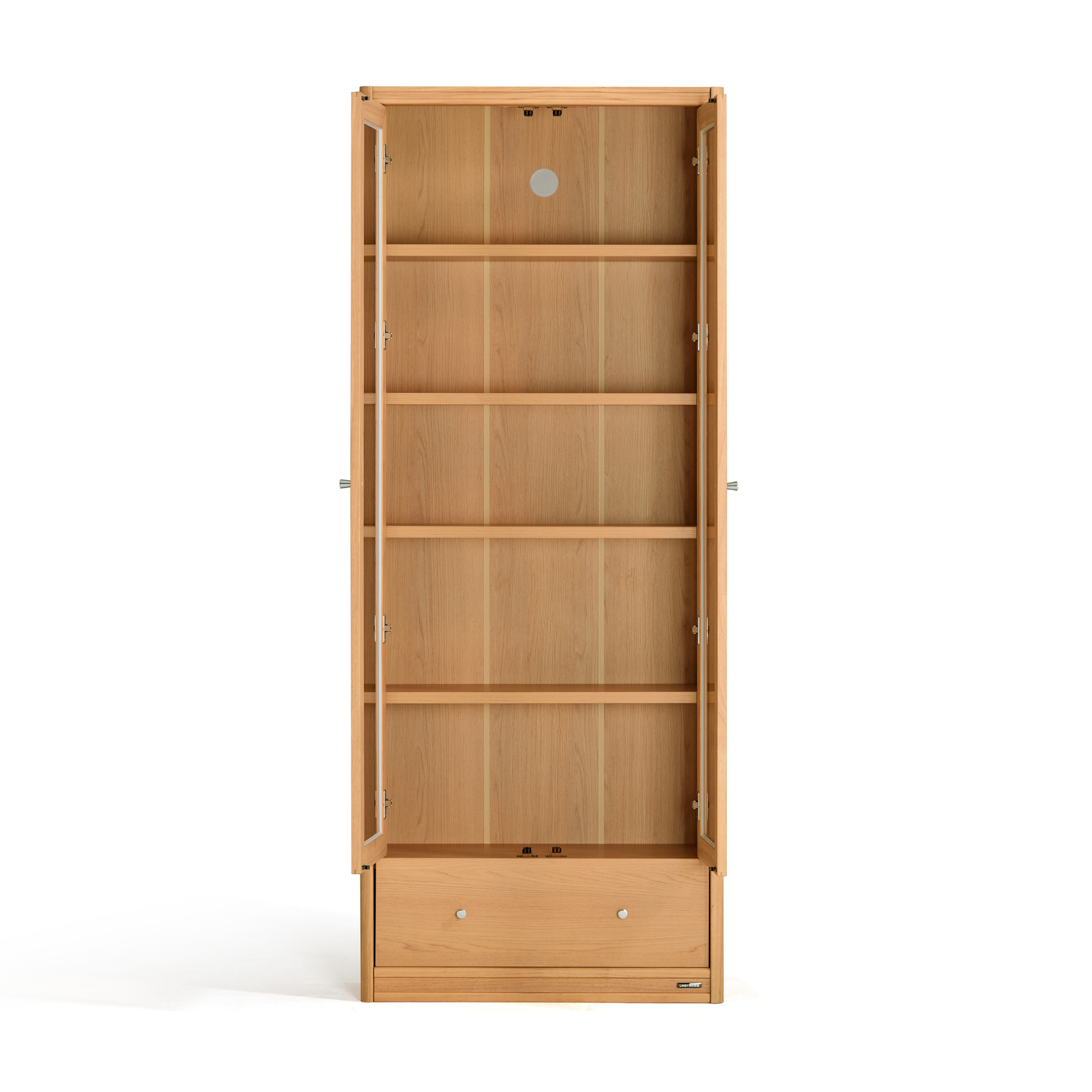 Linspire Aalto Display Cabinet, Natural Wood