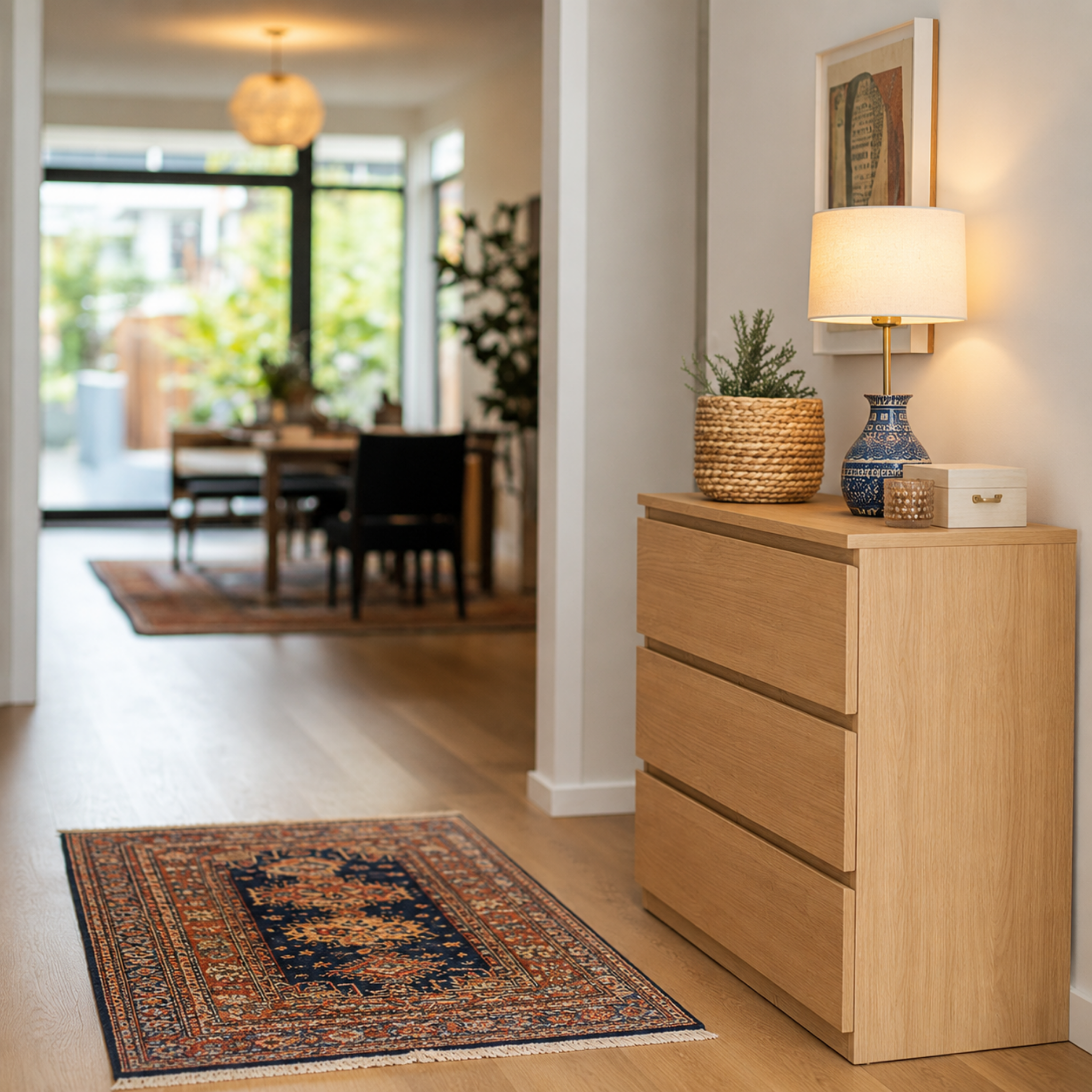 Loft Ensio Chest of 3 Drawers, Natural Wood