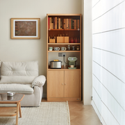 Linspire Aalto Tall Cabinet, Natural Wood
