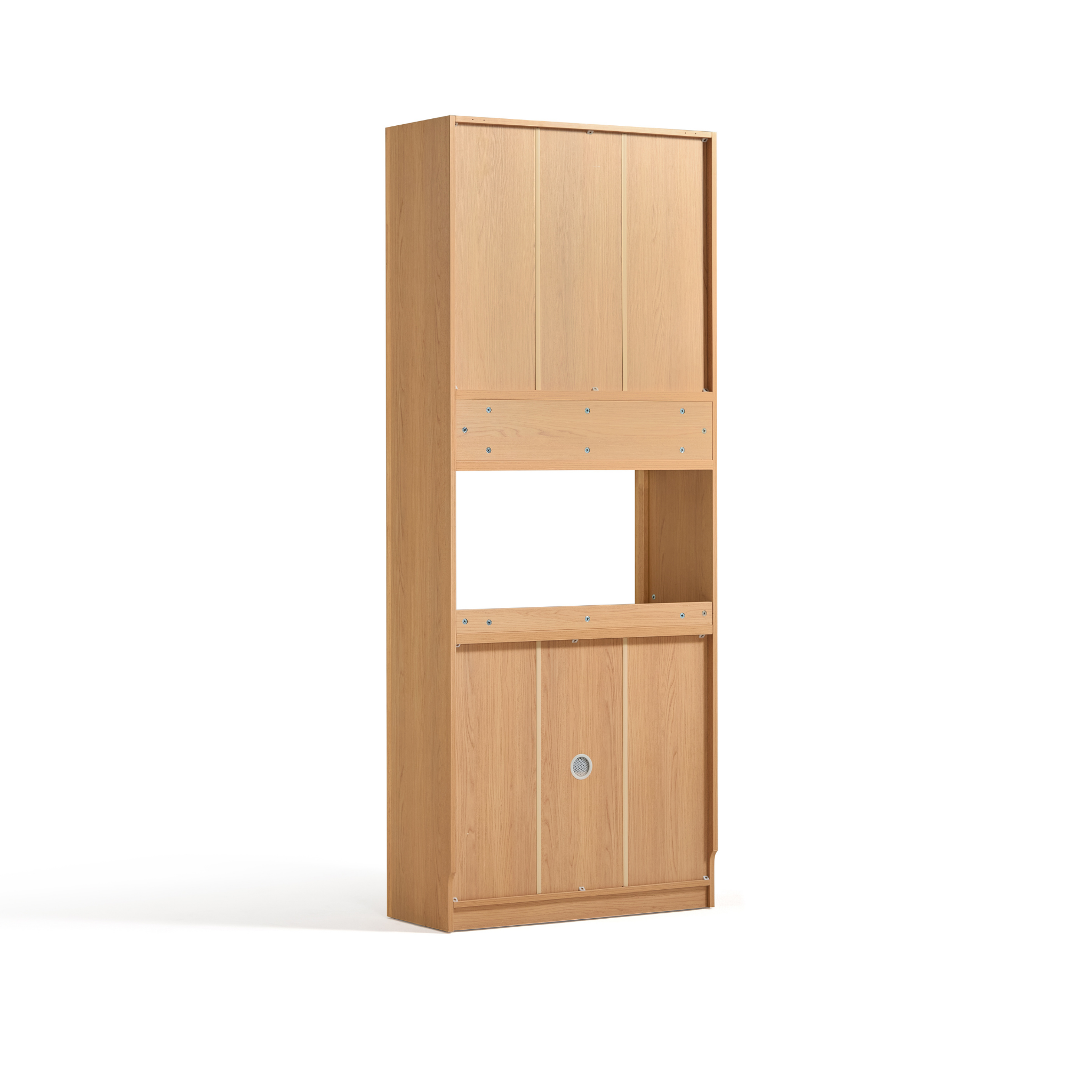 Linspire Aalto Tall Cabinet, Natural Wood