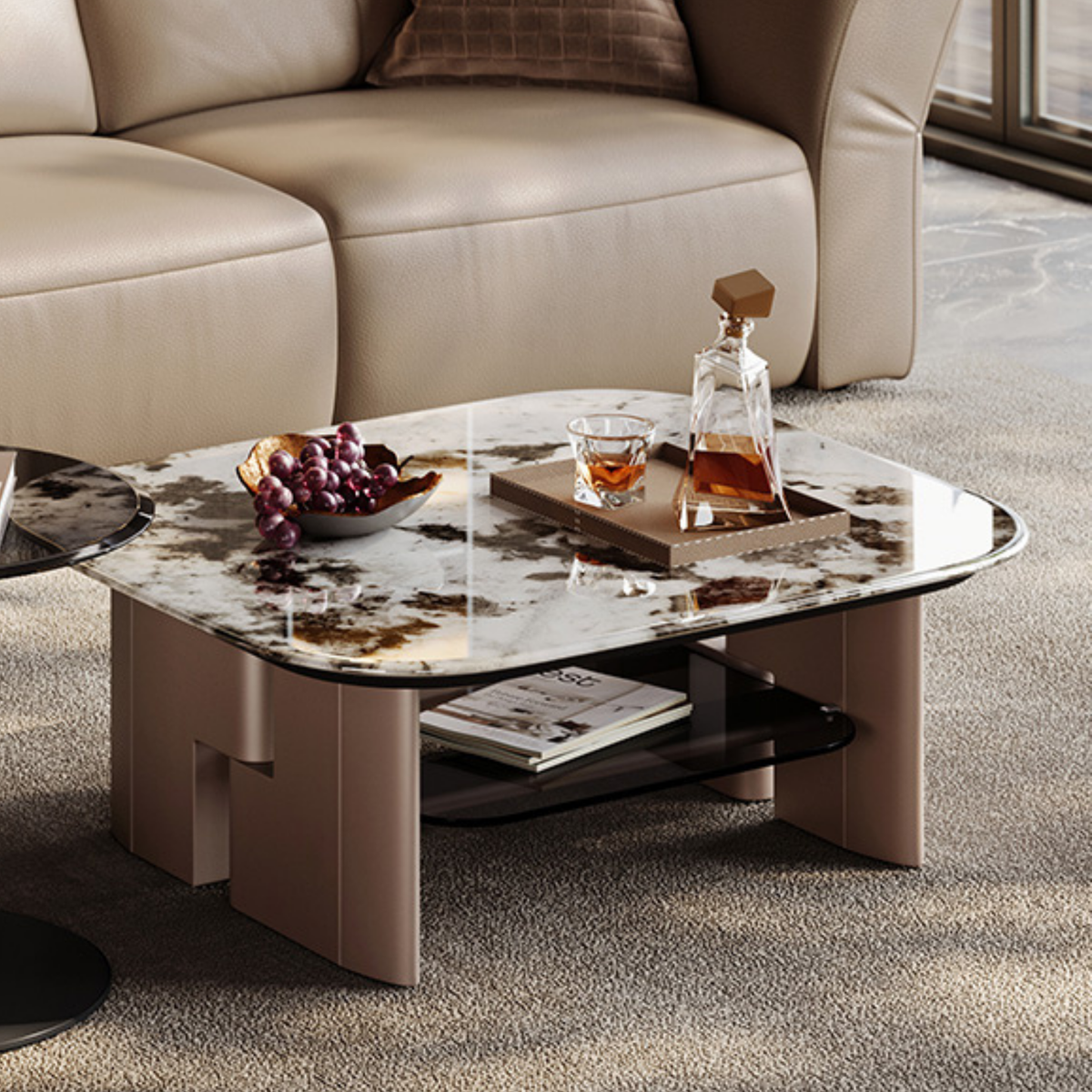 Linspire Solace Marble Top Coffee Table