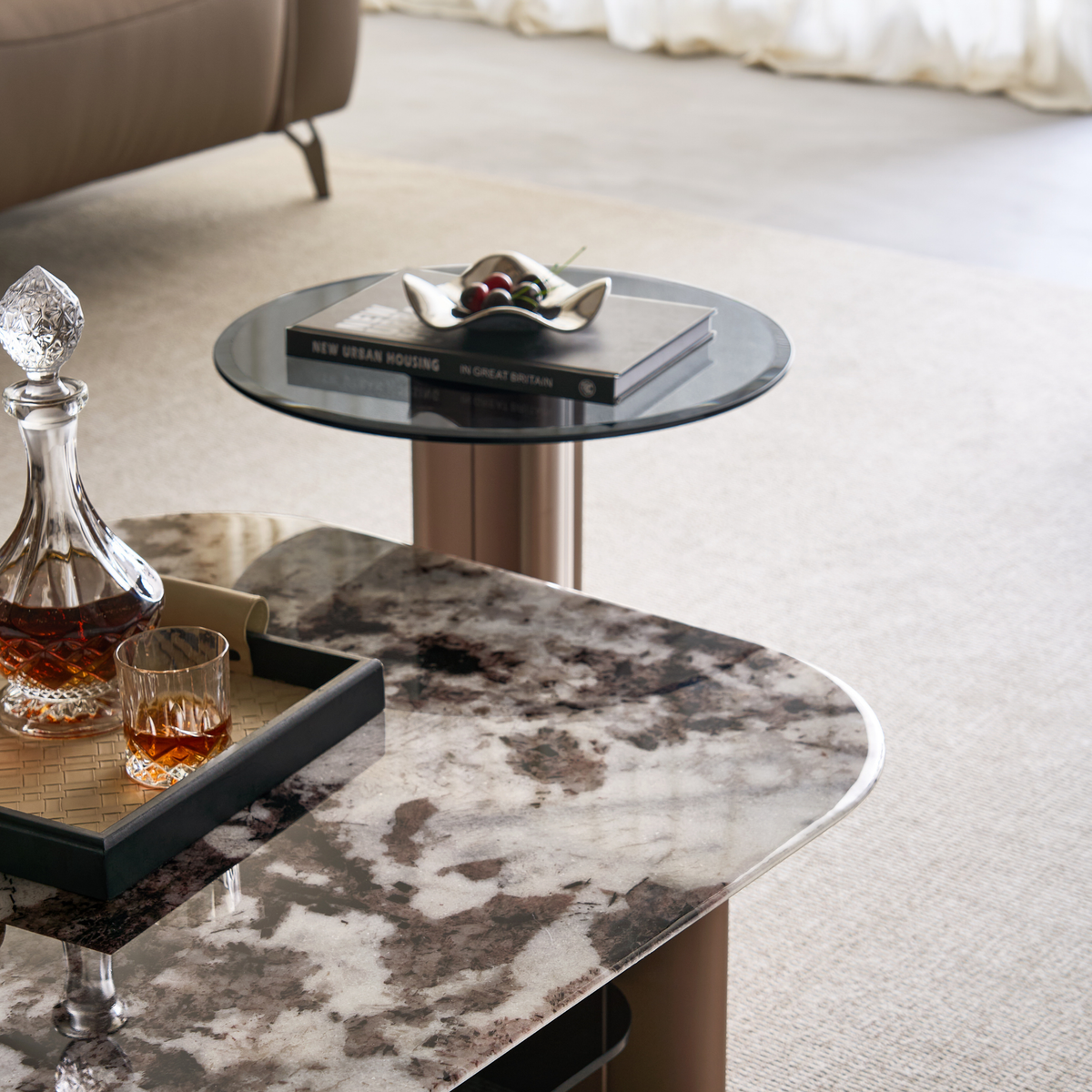 Linspire Solace Marble Top Coffee Table