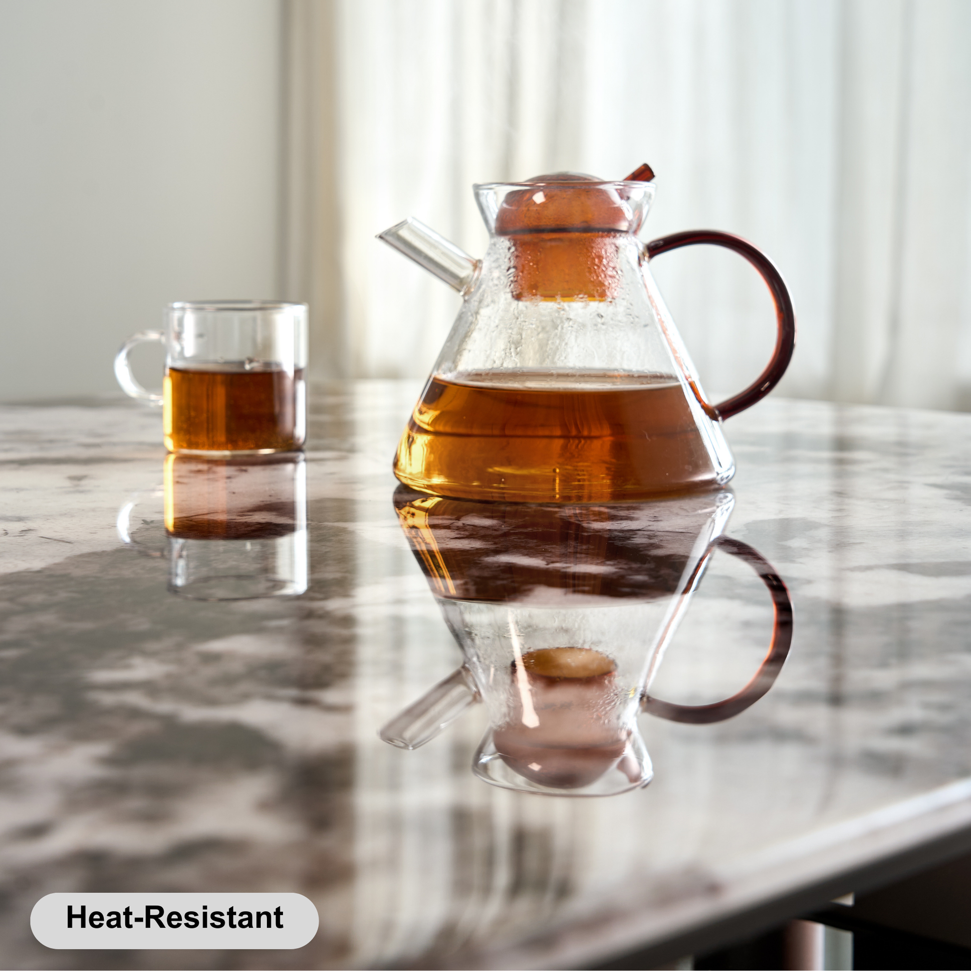 Linspire Solace Round Marble Top Dining Table with Centre Turntable, Marble