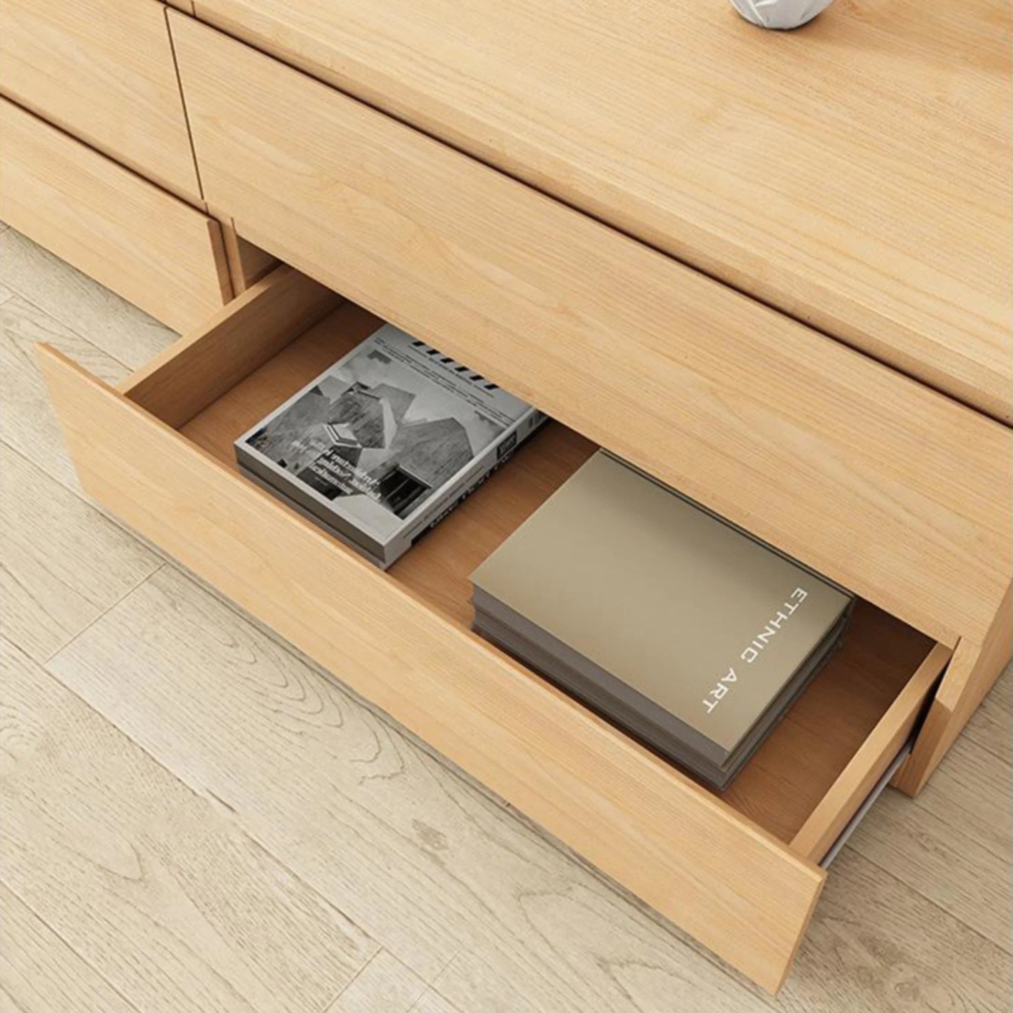 Loft Ensio Chest of 4 Drawers, Natural Wood