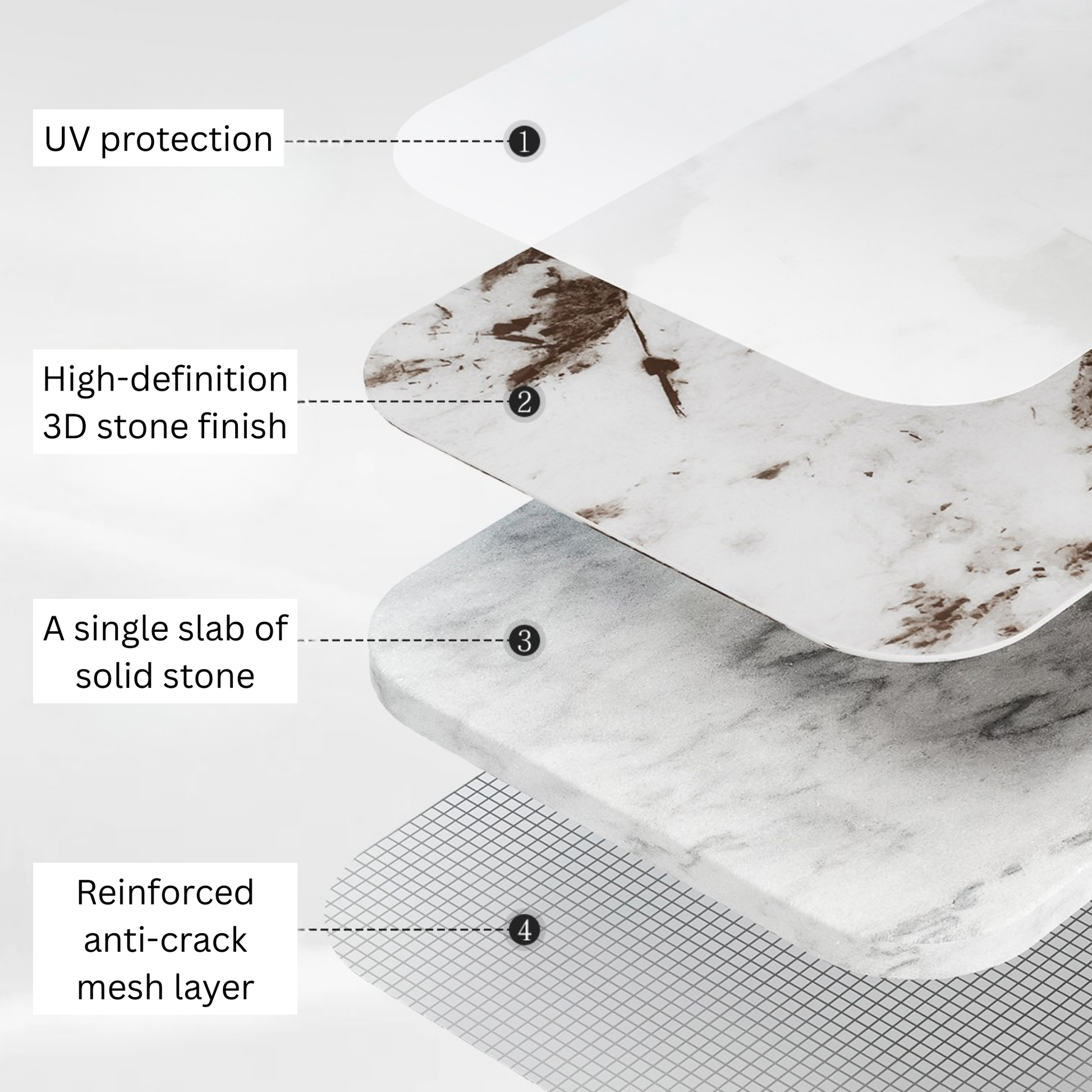 Linspire Solace Round Marble Top Dining Table, Marble