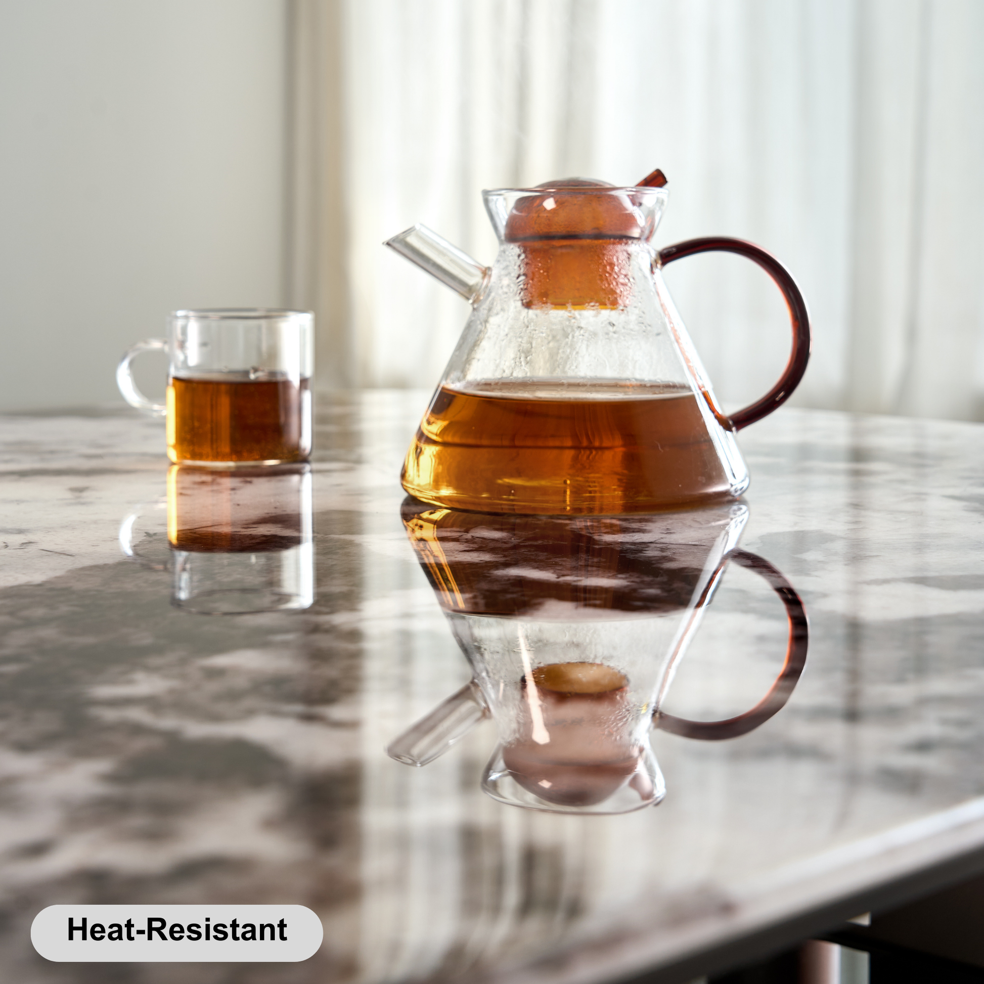 Linspire Solace Round Marble Top Dining Table, Marble