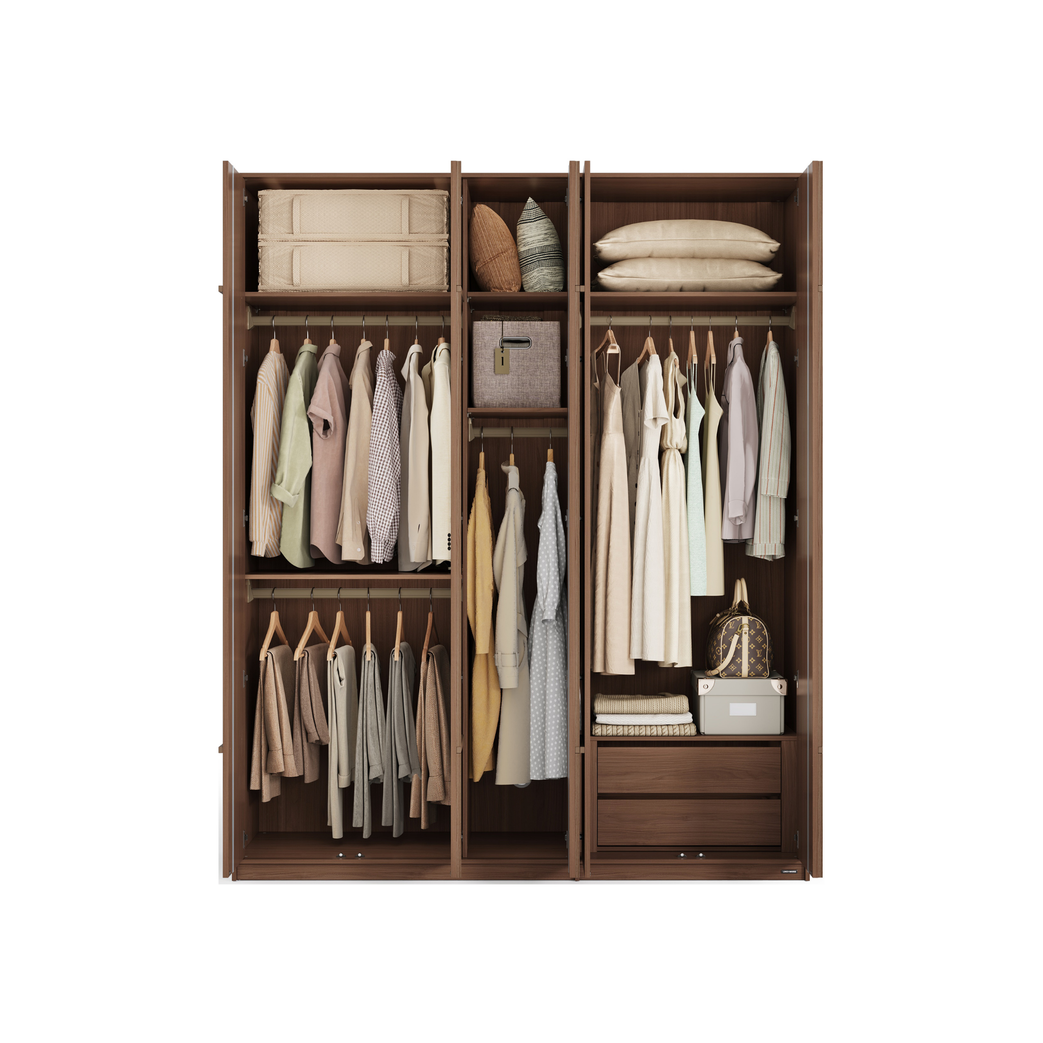 Linspire Nook 5-Door Wardrobe, H240cm