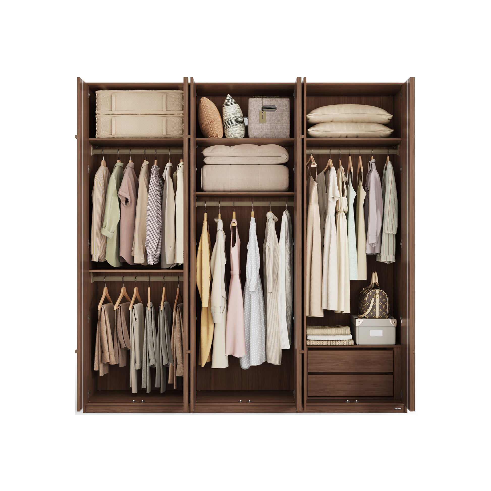 Linspire Nook 6-Door Wardrobe, H240cm