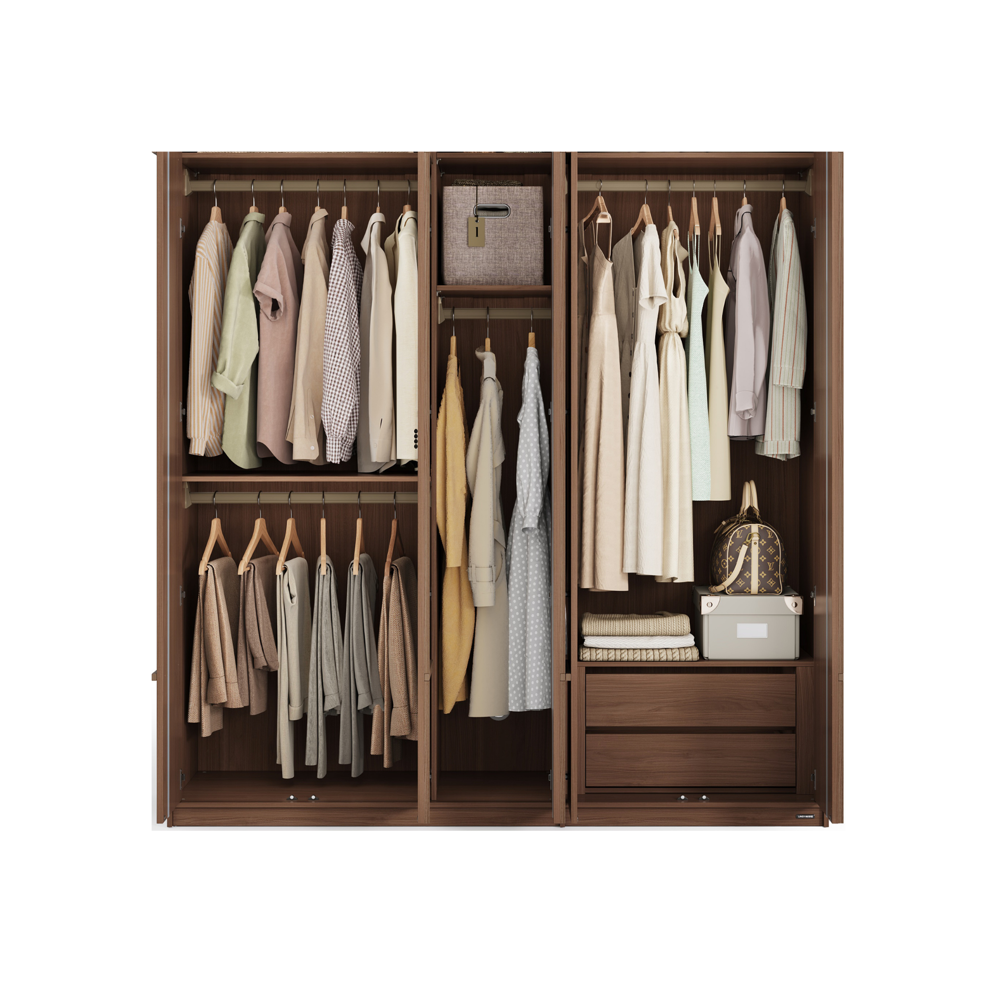 Linspire Nook 5-Door Wardrobe, H200cm