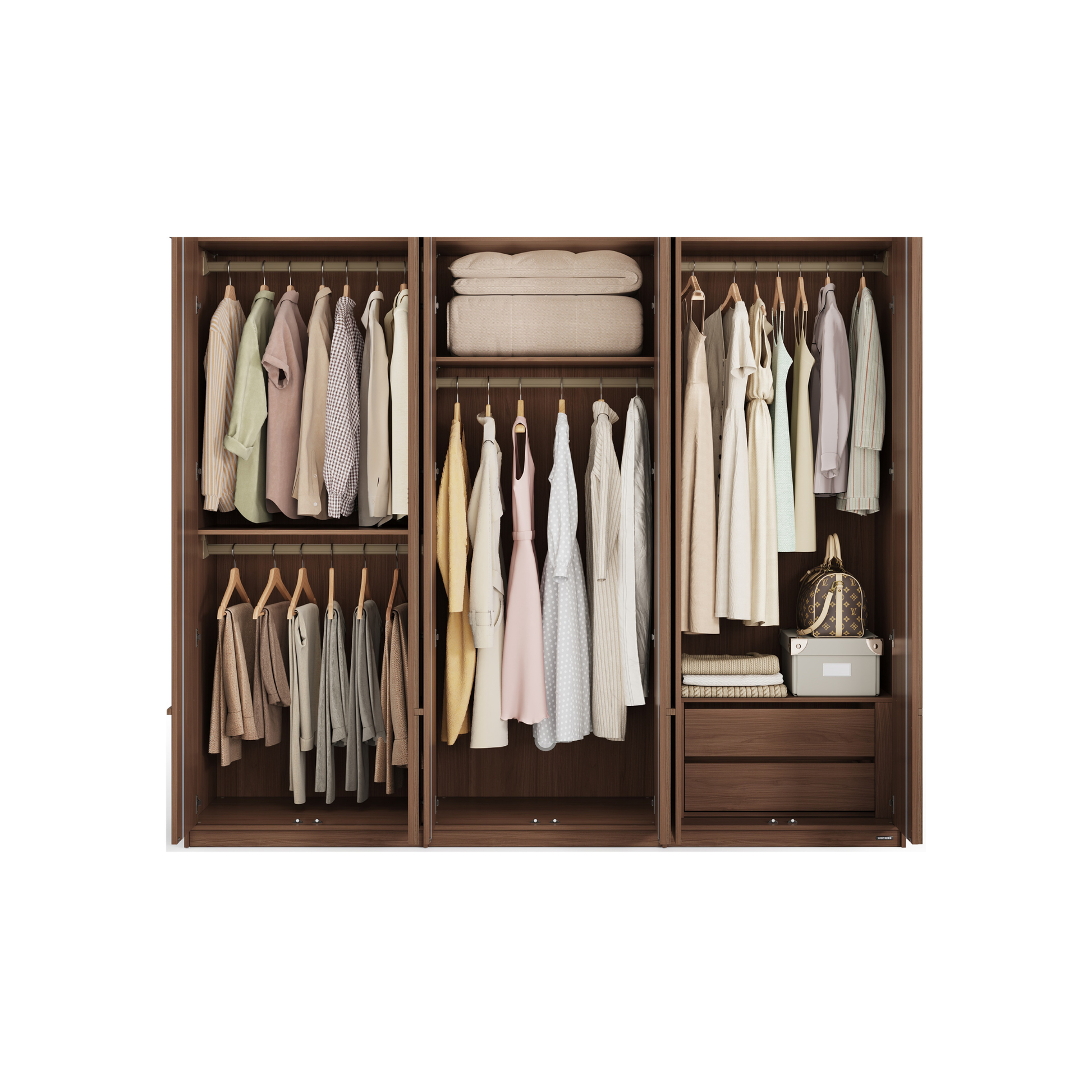 Linspire Nook 6-Door Wardrobe, H200cm