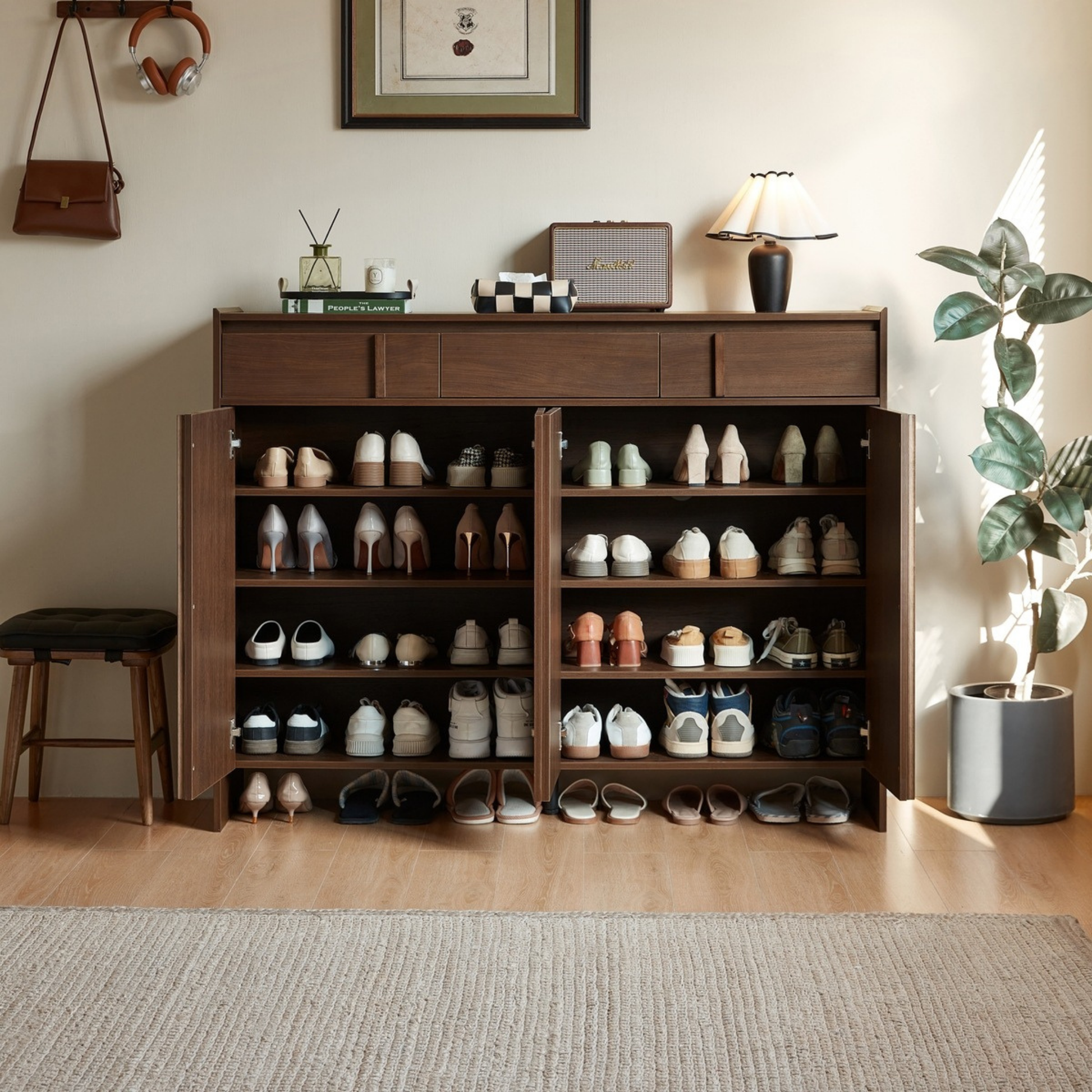 Linspire Nook Shoe Cabinet, W140cm