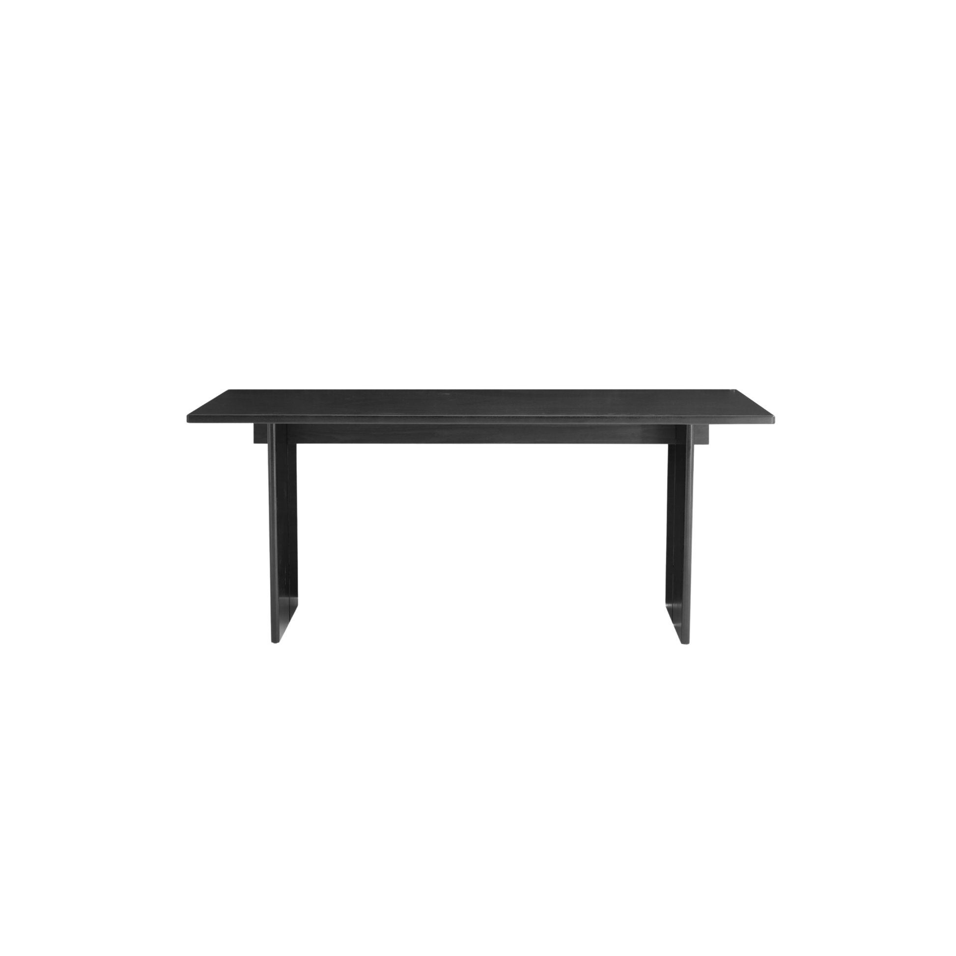 Linspire Valen Solid Wood Dining Table, Ash, Dark Wood