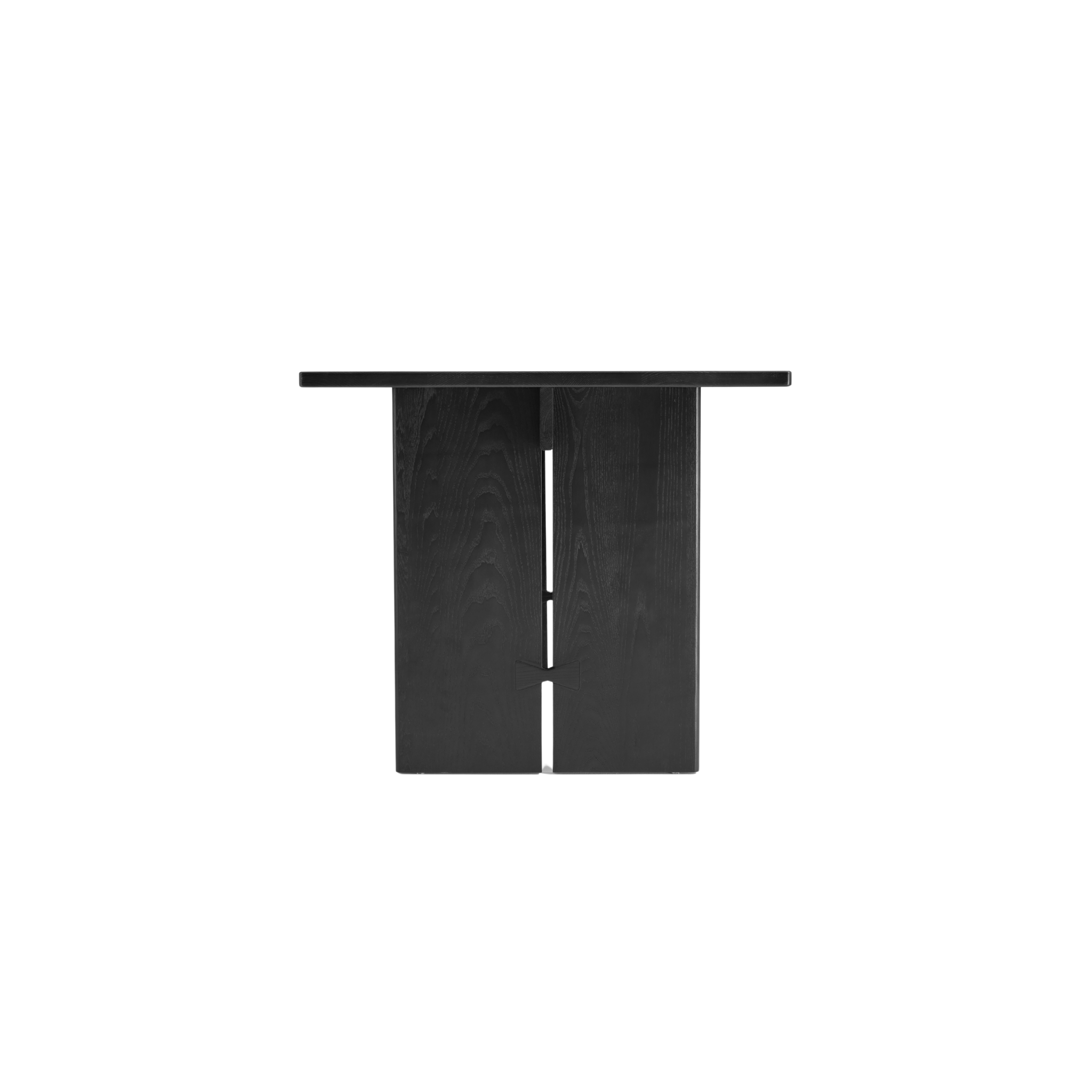 Linspire Valen Solid Wood Dining Table, Ash, Dark Wood