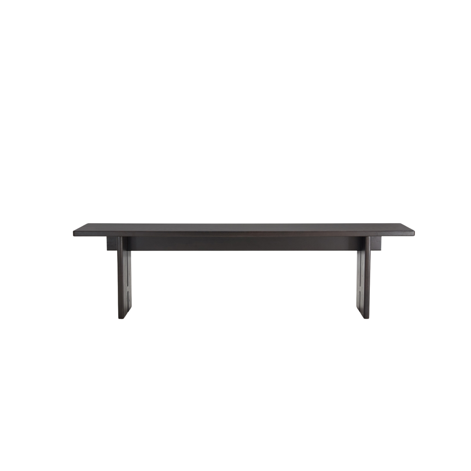 Linspire Valen Solid Wood Dining Bench, Ash, Dark Wood