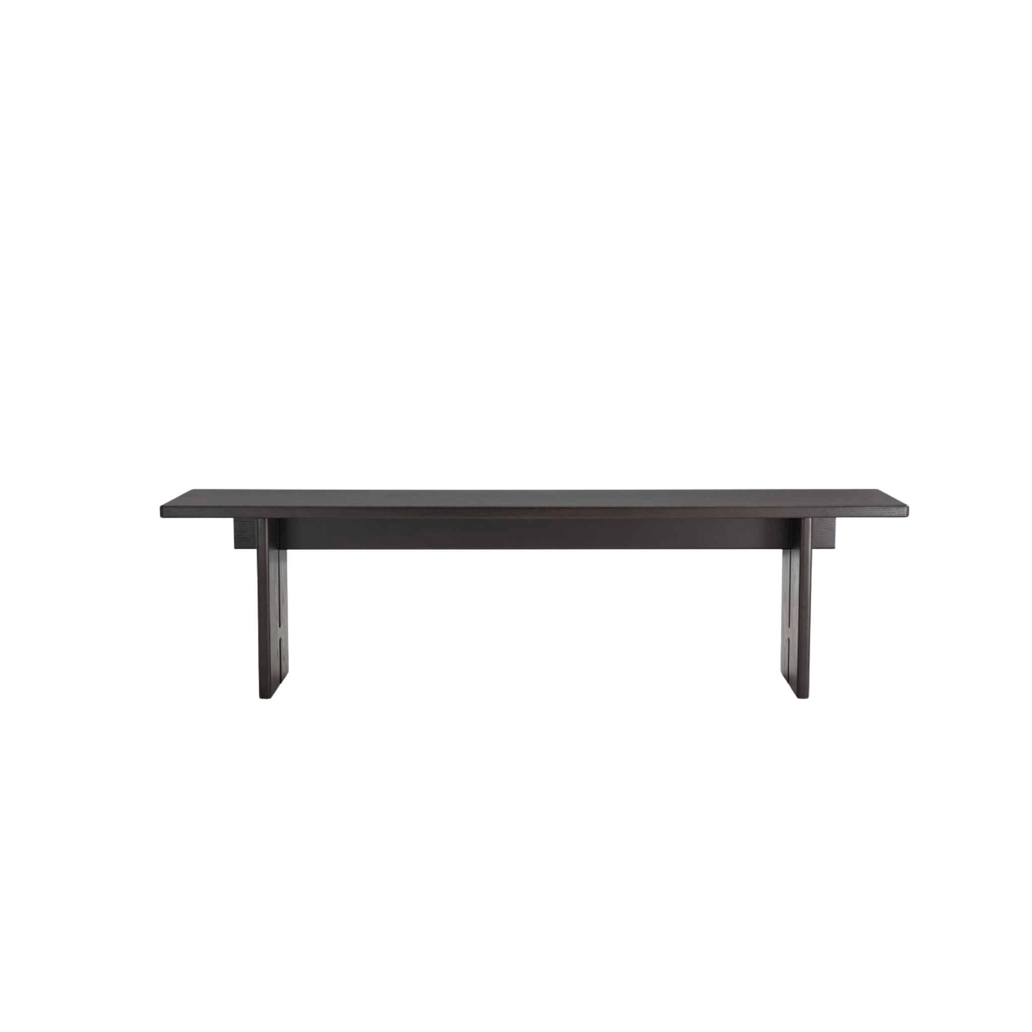 Linspire Valen Solid Wood Dining Bench, Ash, Dark Wood