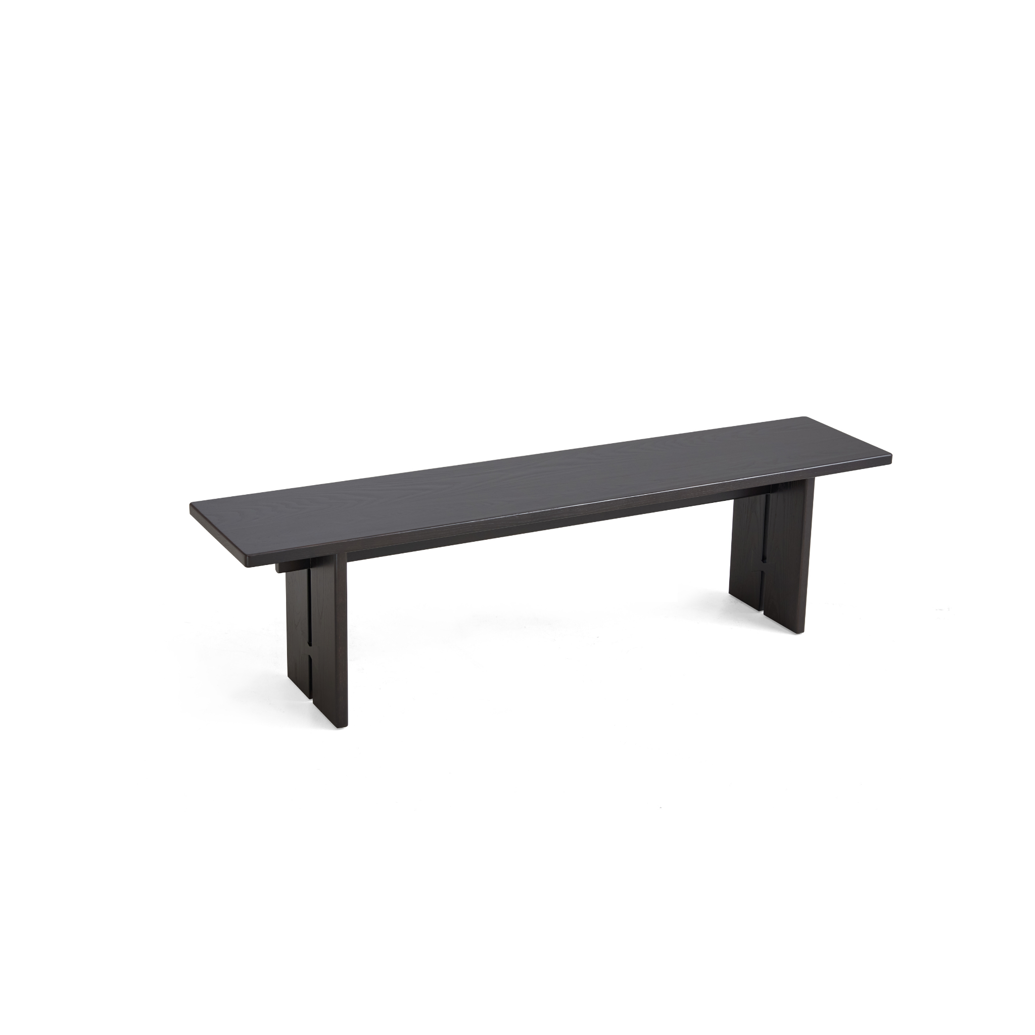 Linspire Valen Solid Wood Dining Bench, Ash, Dark Wood