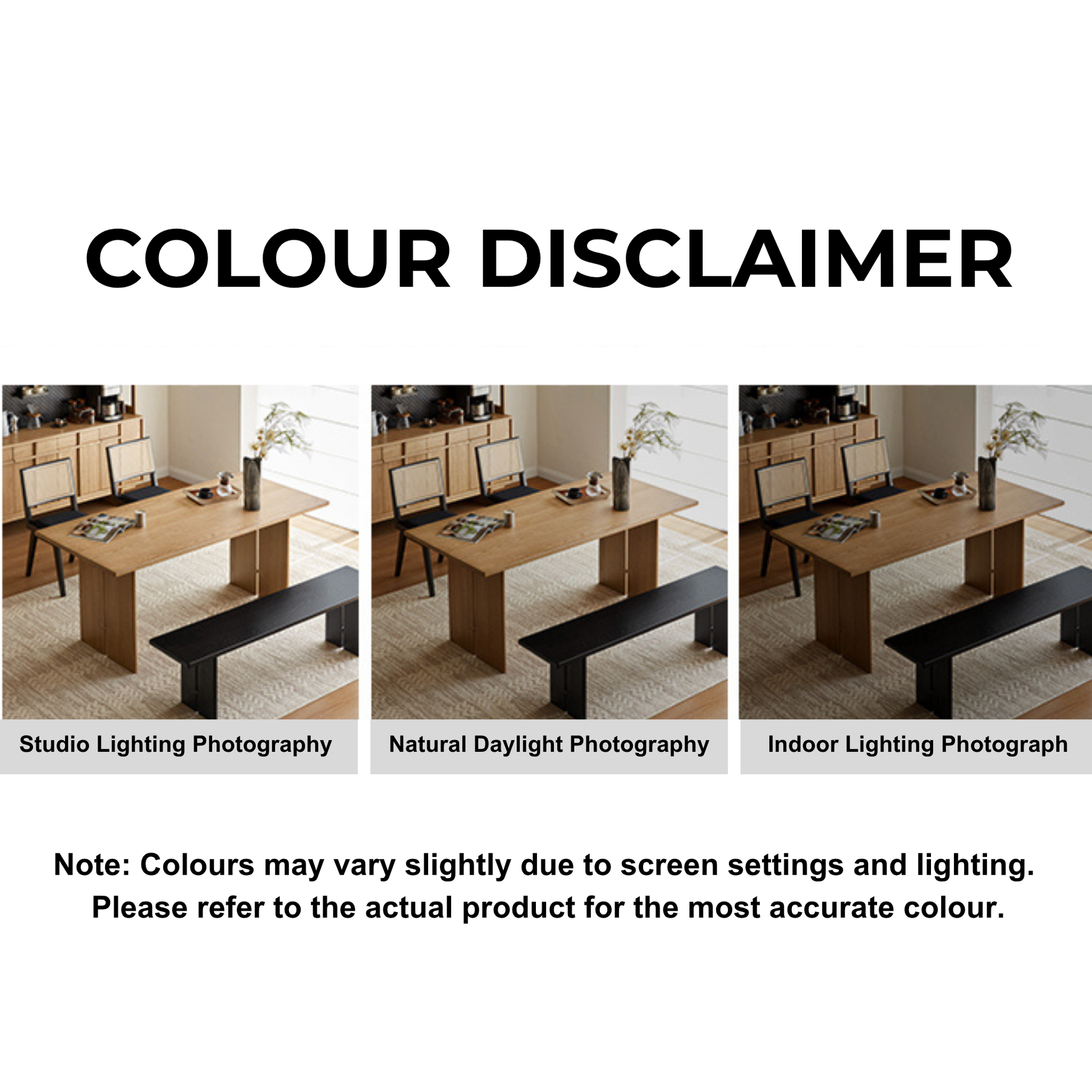 Linspire Valen Solid Wood Dining Bench, Ash, Dark Wood