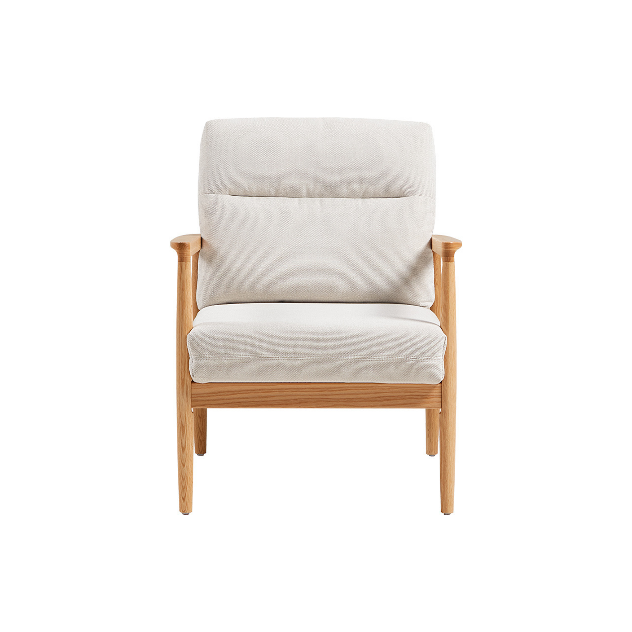 Linspire Rivna Armchair with Solid Wood Frame, Oak