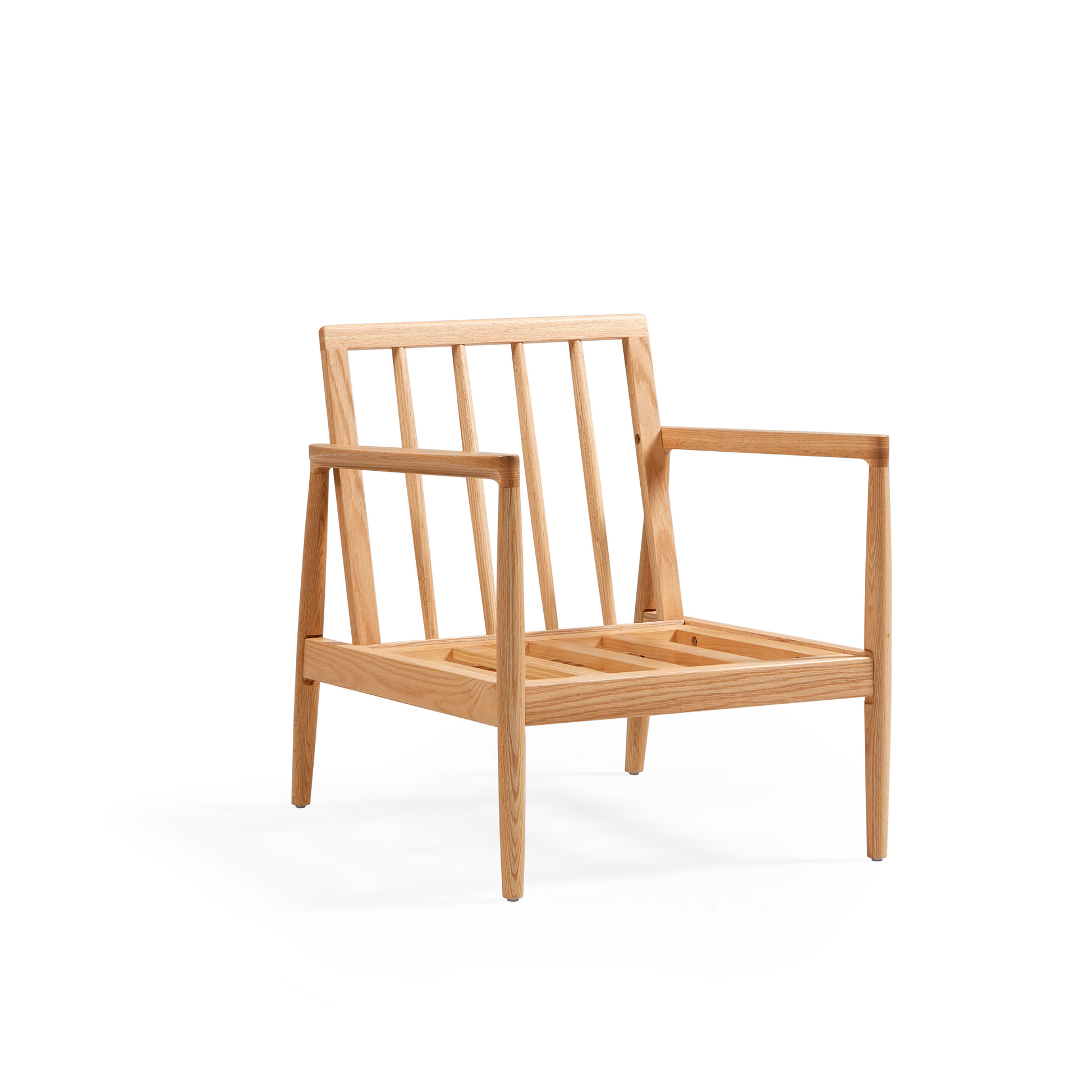 Linspire Rivna Armchair with Solid Wood Frame, Oak