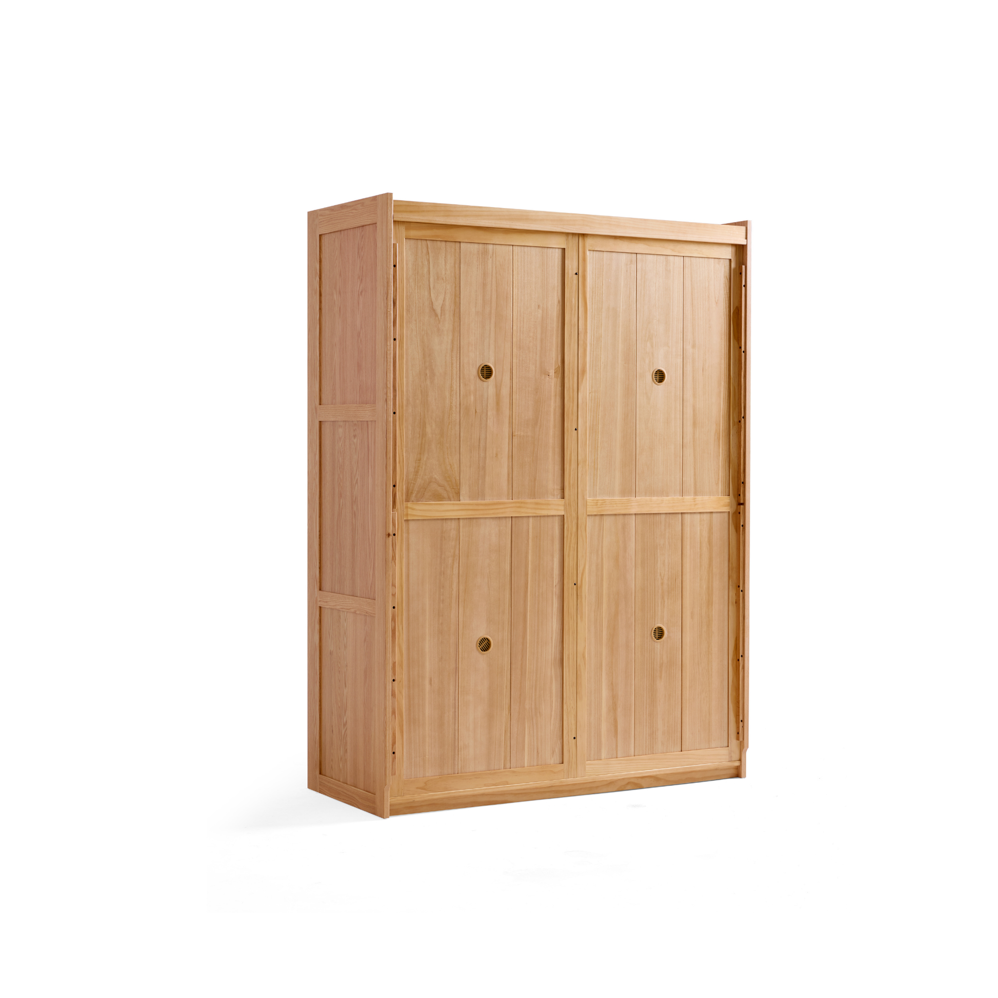 Linspire Rivna Solid Wood Wardrobe, Oak, W120cm