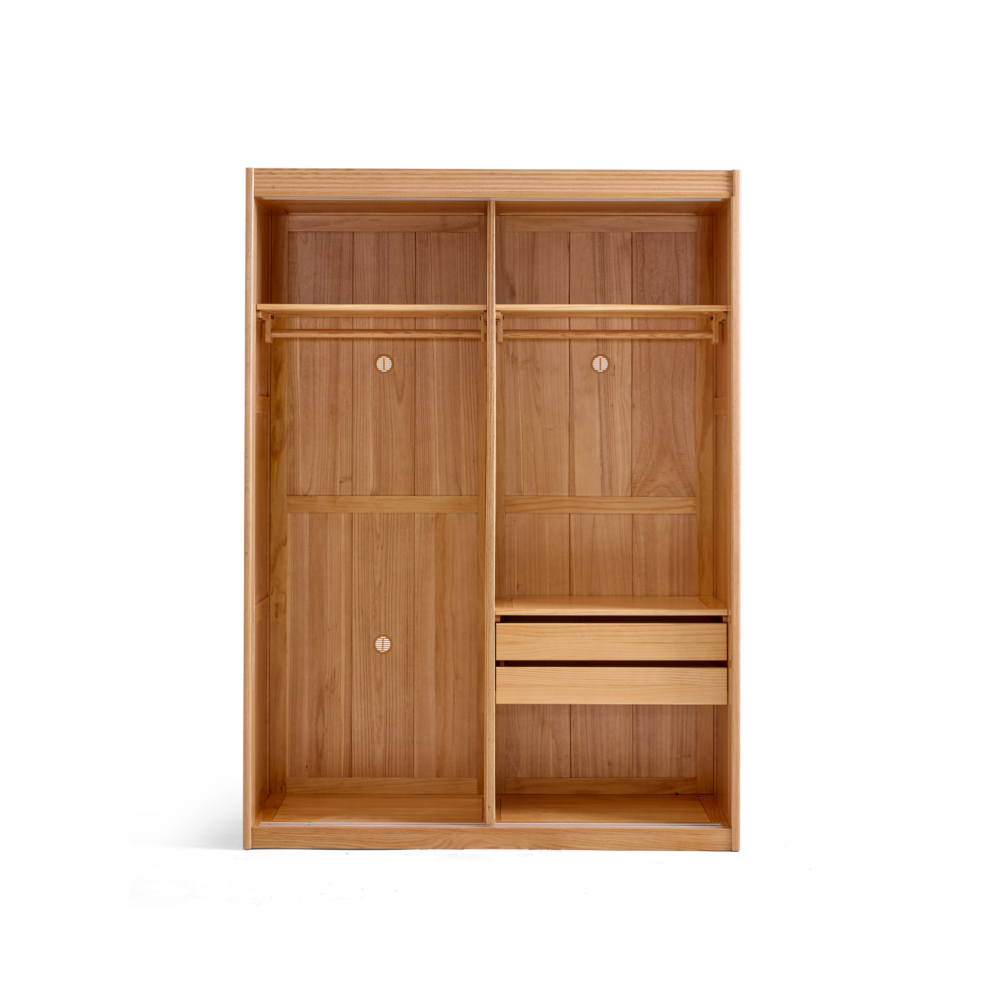 Linspire Rivna Solid Wood Wardrobe, Oak, W160cm