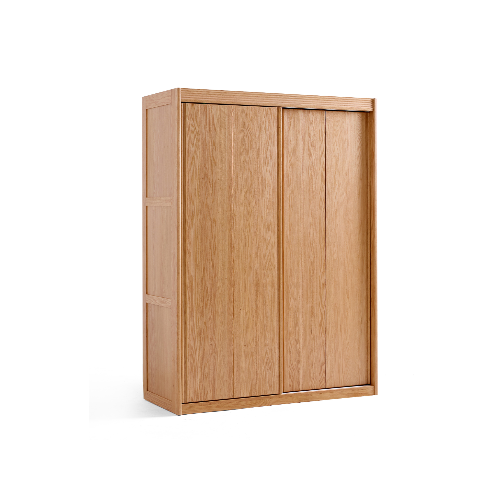 Linspire Rivna Solid Wood Wardrobe, Oak, W160cm