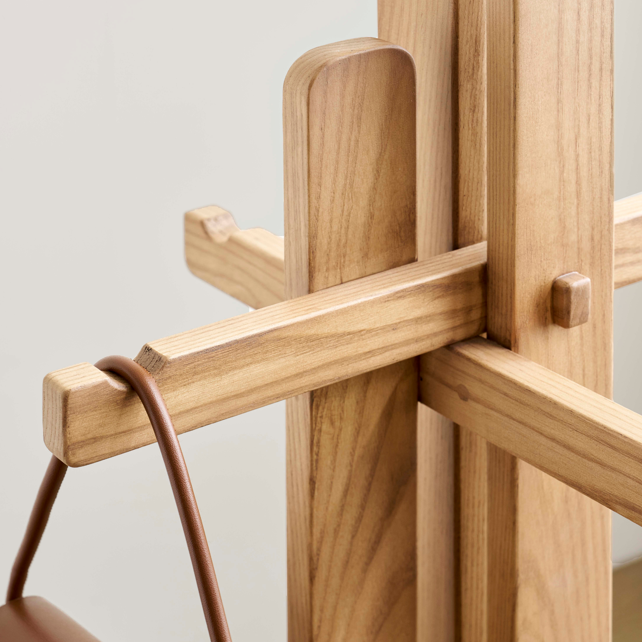 Linspire Valen Solid Wood Clothes Rack, Ash