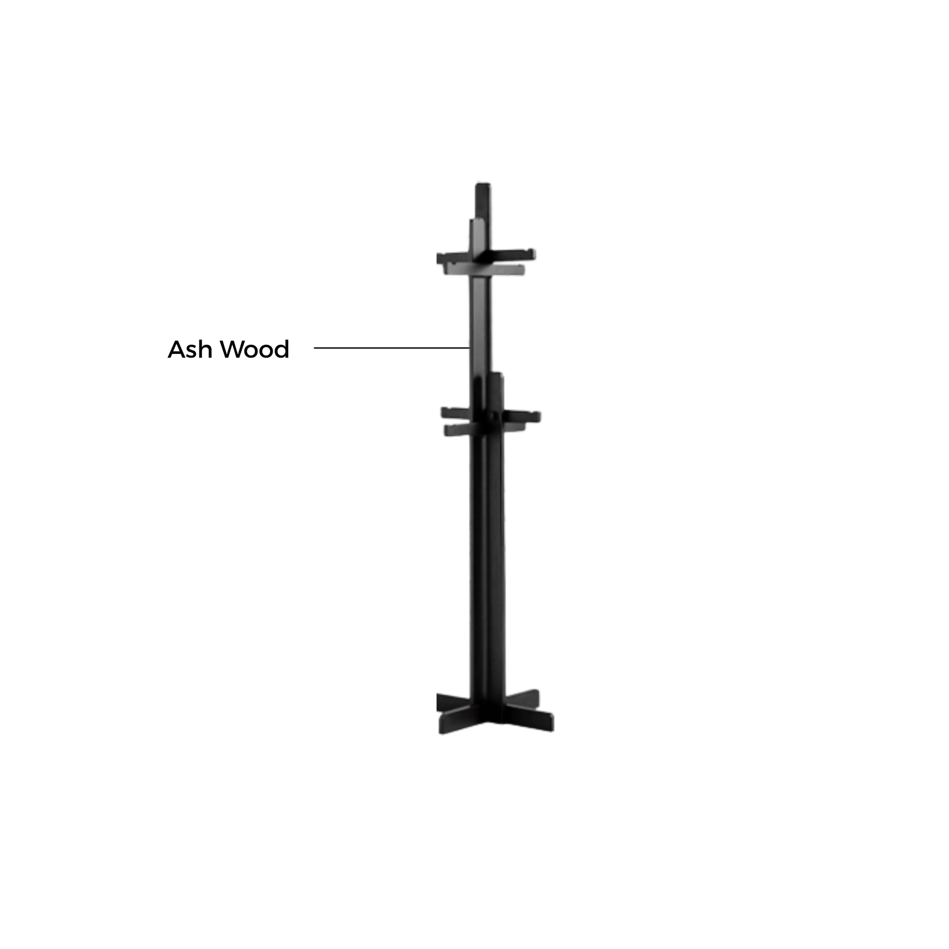 Linspire Valen Solid Wood Clothes Rack, Ash
