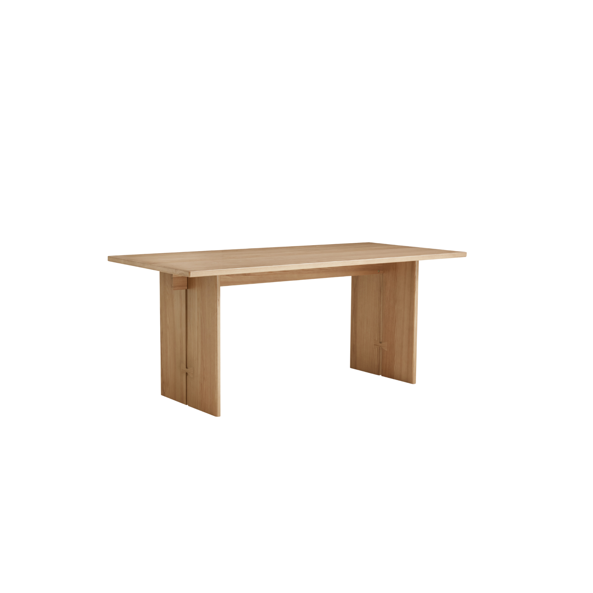 Linspire Valen Solid Wood Dining Table, Ash, Natural Wood