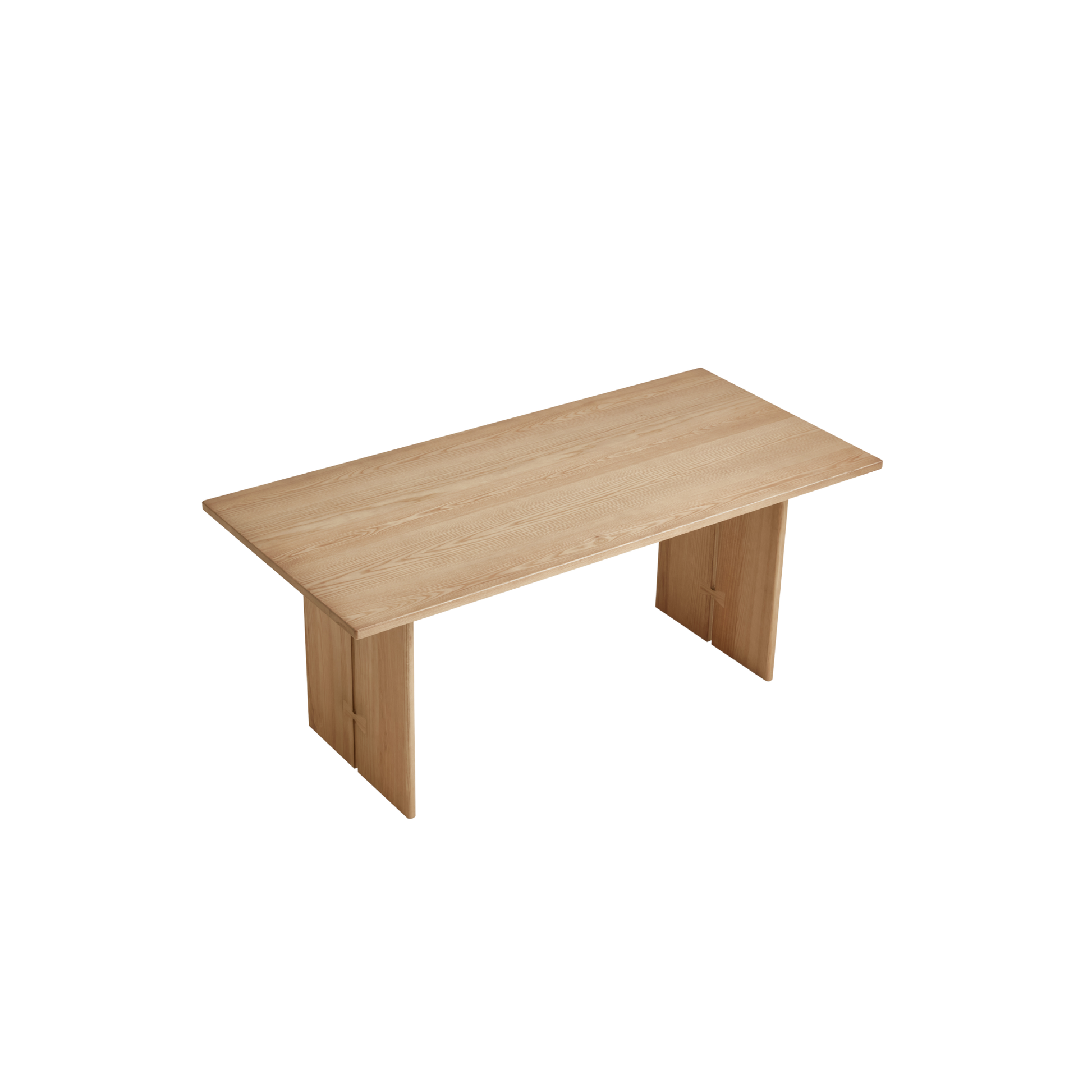 Linspire Valen Solid Wood Dining Table, Ash, Natural Wood