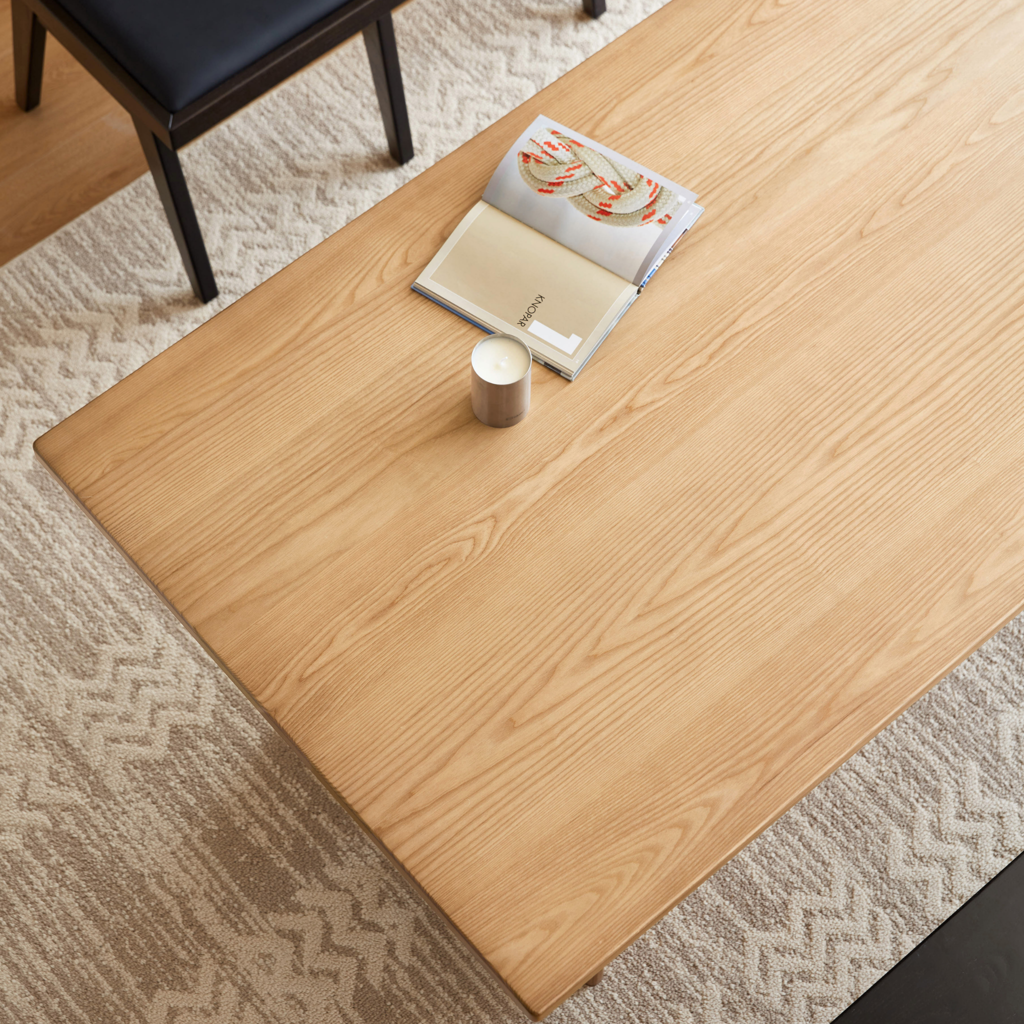 Linspire Valen Solid Wood Dining Table, Ash, Natural Wood