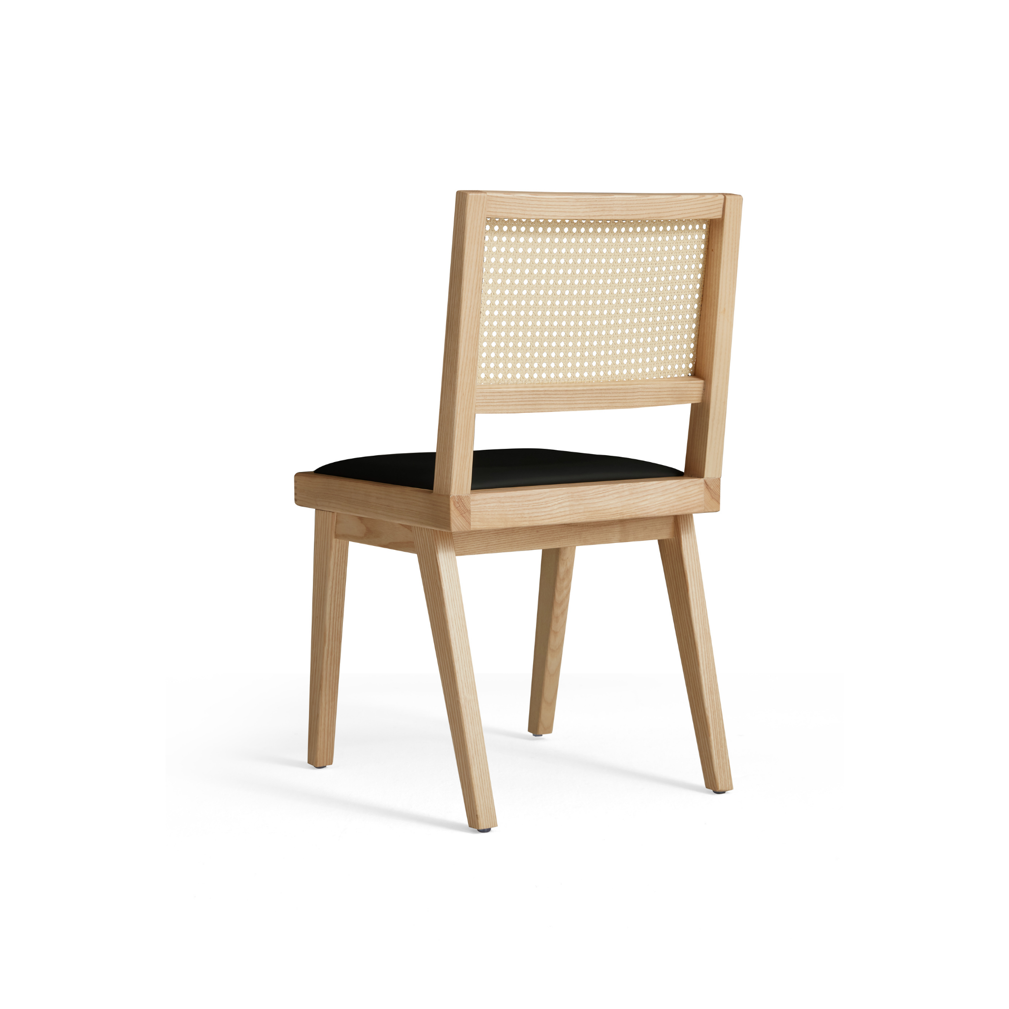 Linspire Valen Solid Wood & Rattan Dining Chair, Set of 2
