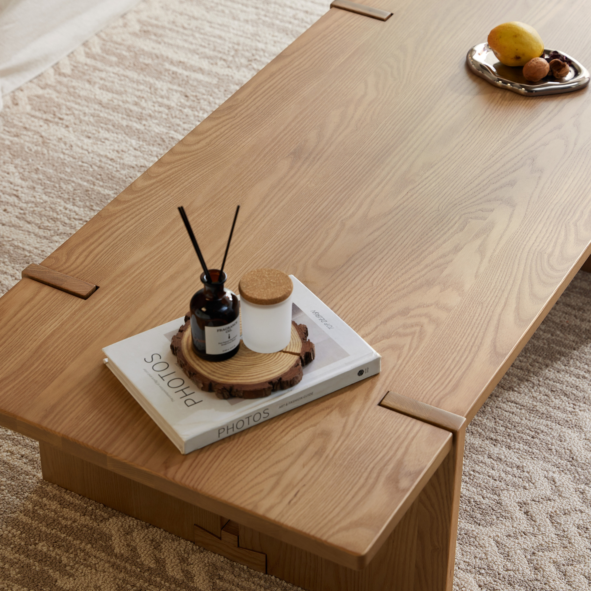 Linspire Valen Solid Wood Coffee Table, Ash