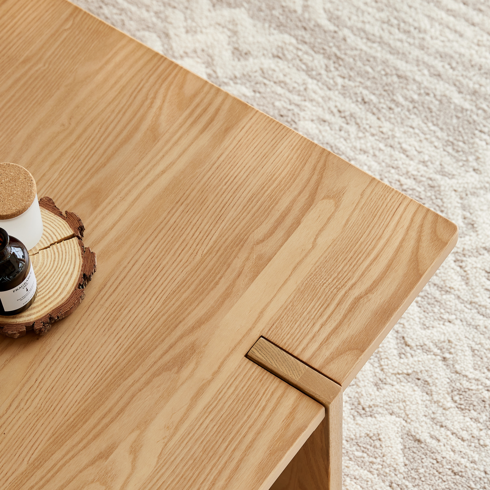 Linspire Valen Solid Wood Coffee Table, Ash