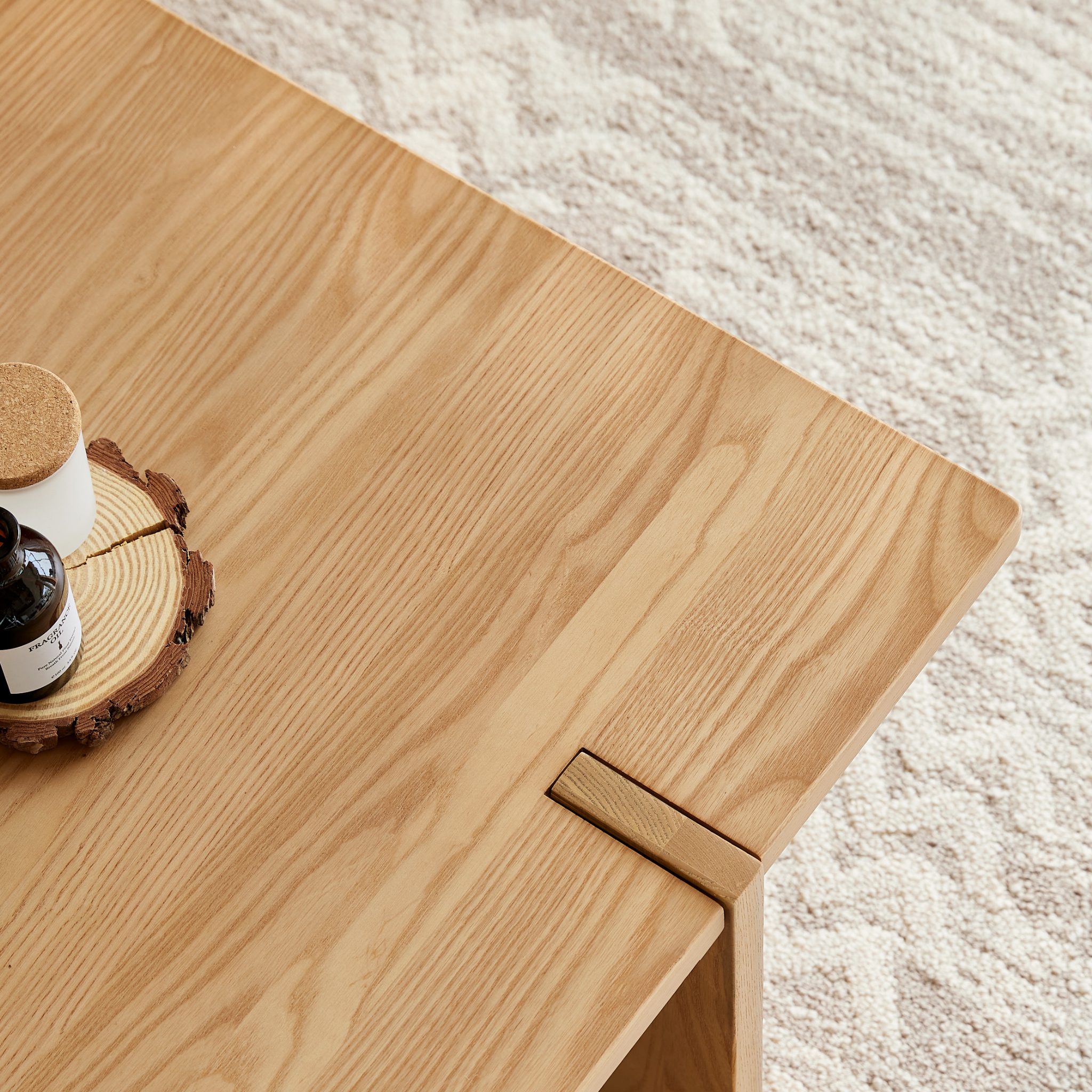 Linspire Valen Solid Wood Coffee Table, Ash