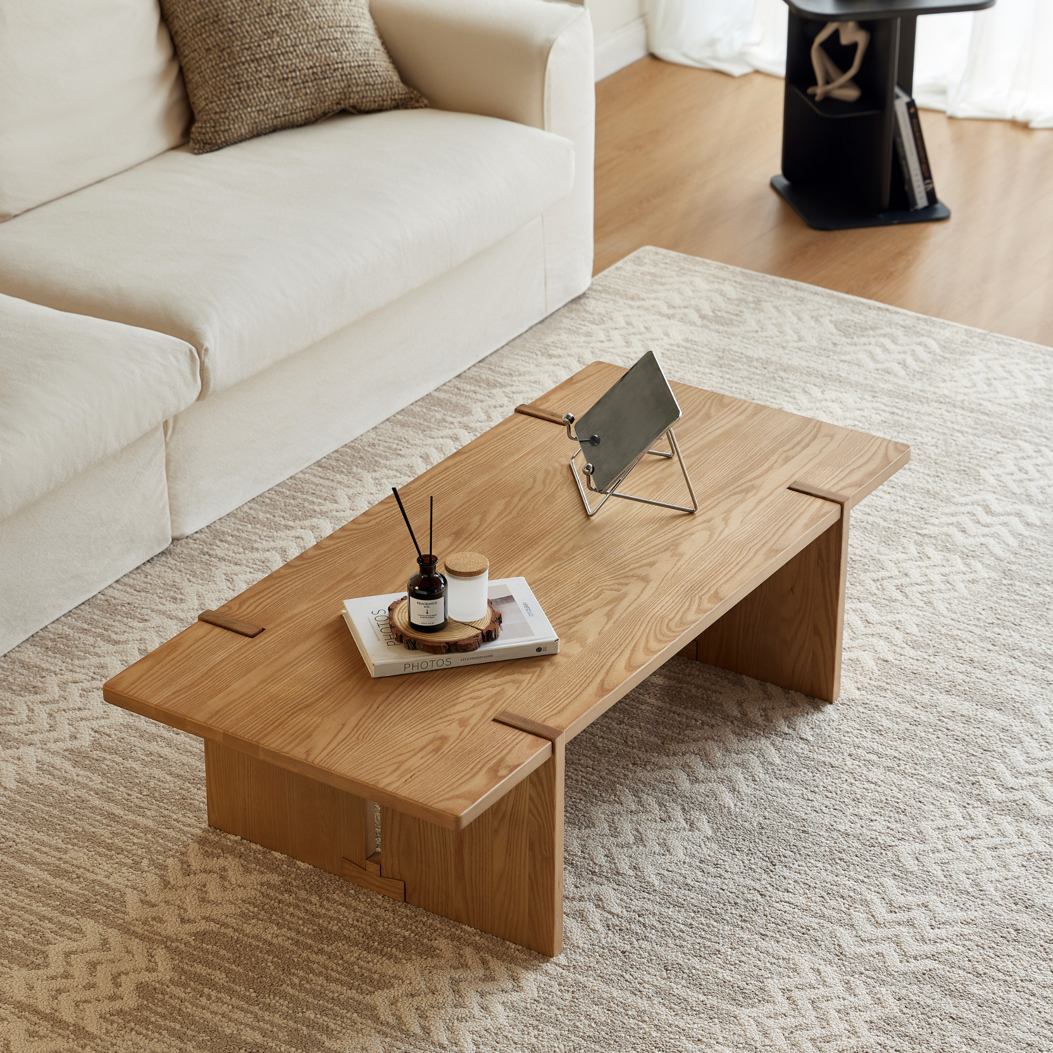 Linspire Valen Solid Wood Coffee Table, Ash