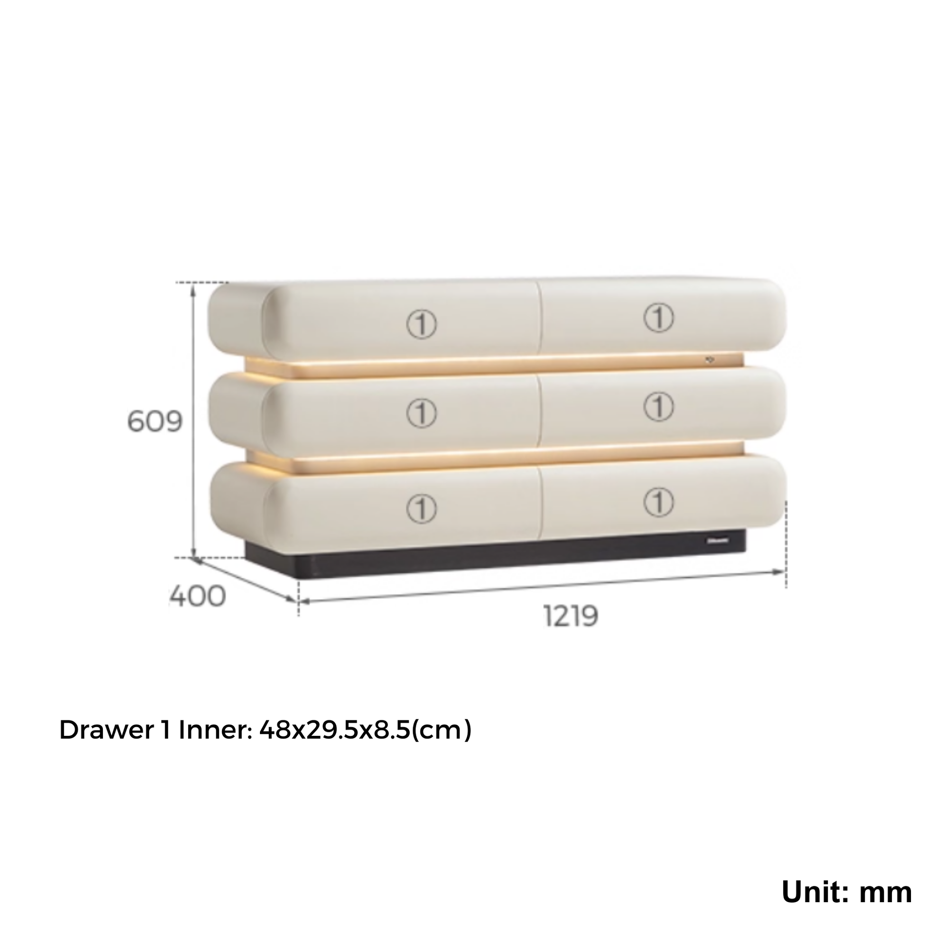 Linspire Solace Chest of 6 Drawers