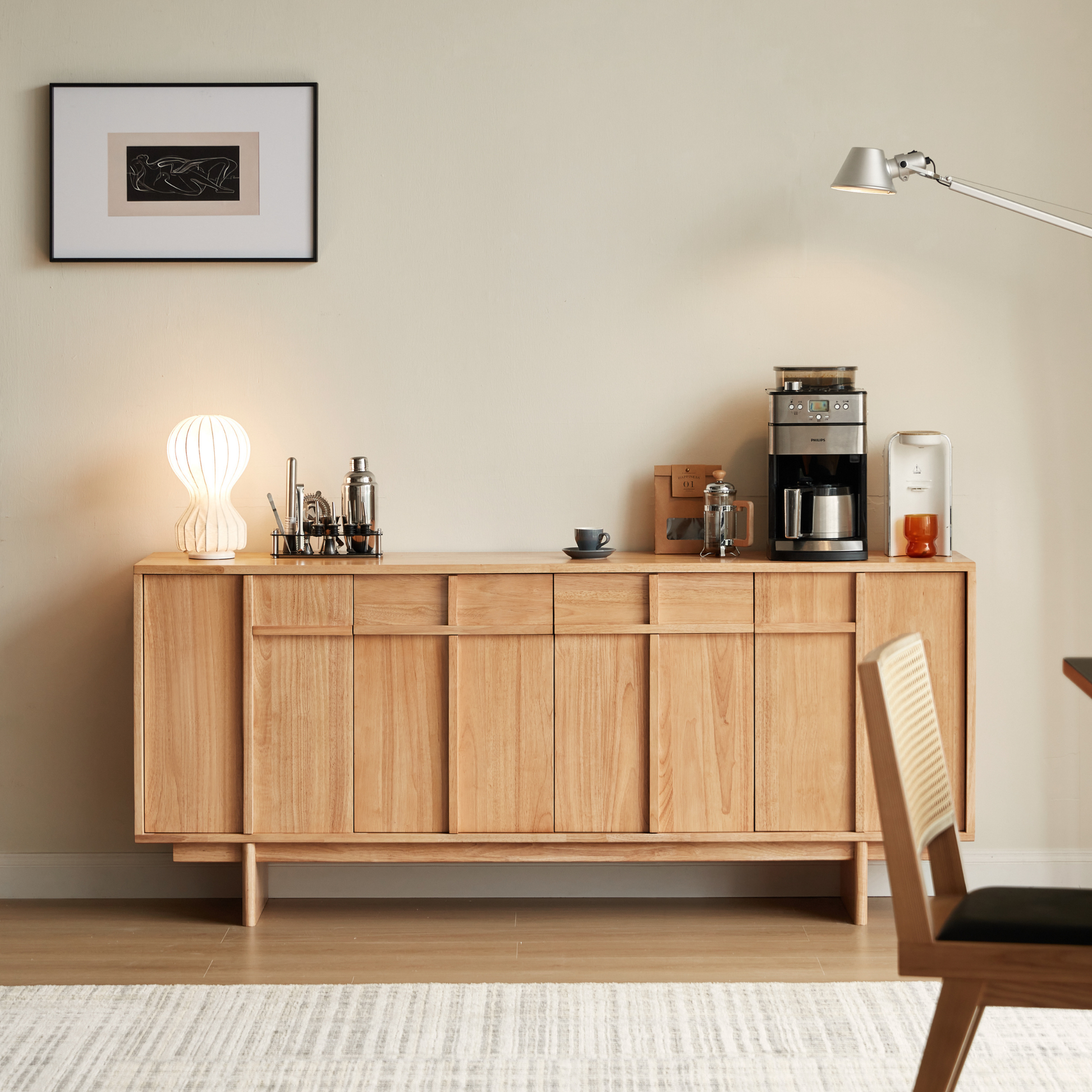 Linspire Valen Solid Wood Sideboard, W160cm