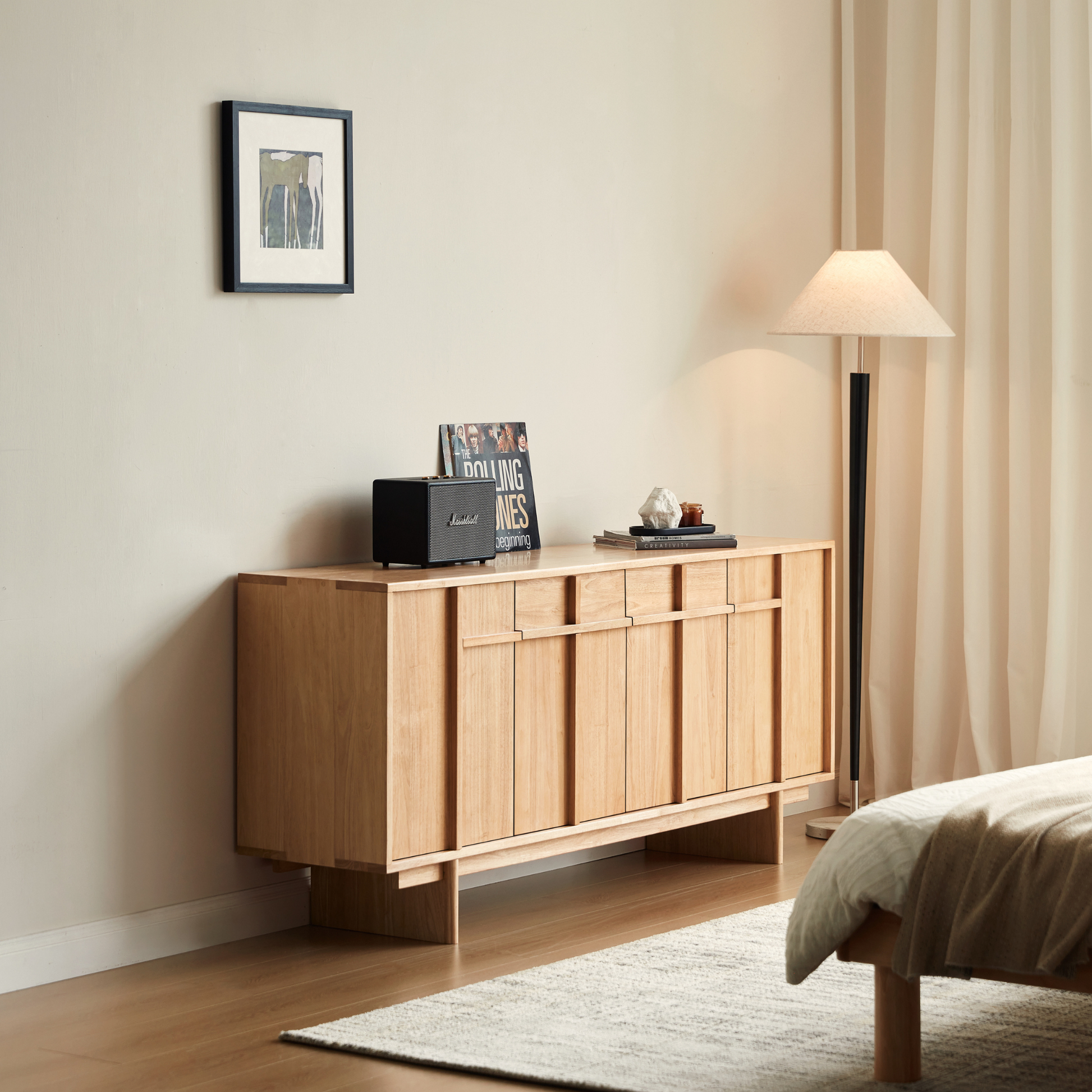 Linspire Valen Solid Wood Sideboard, W180cm