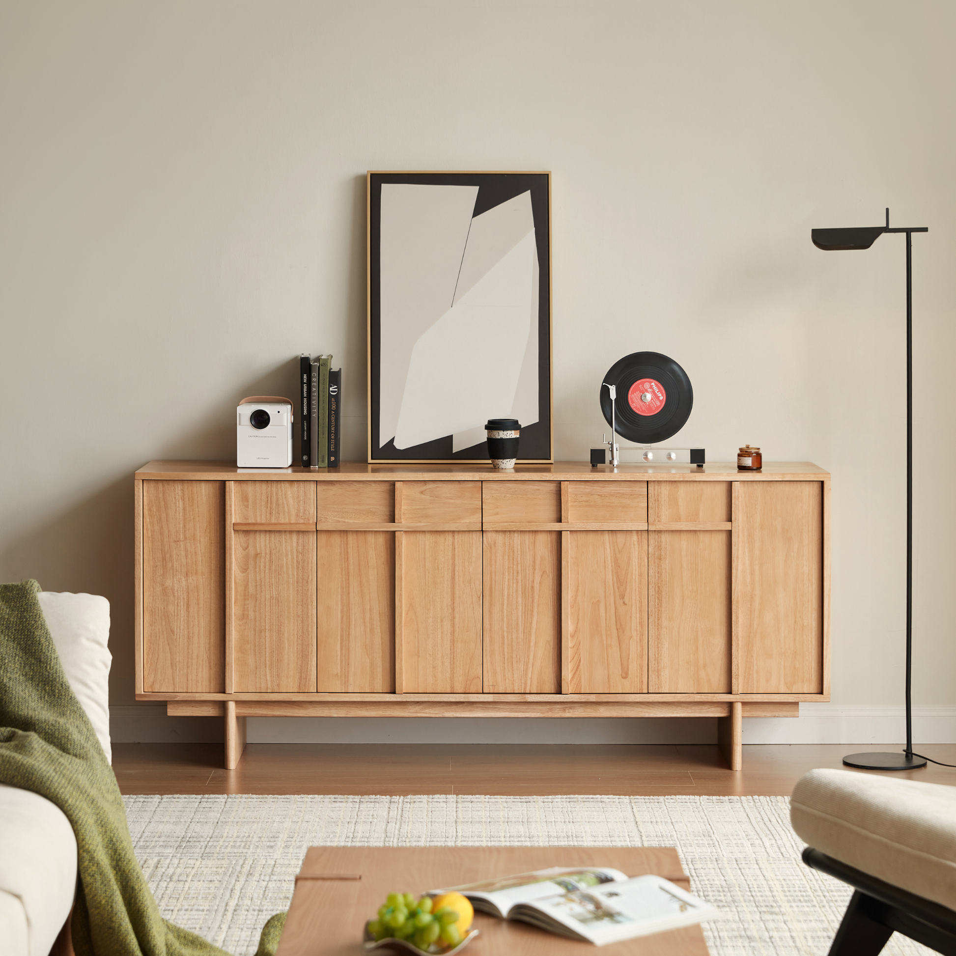 Linspire Valen Solid Wood Sideboard, W180cm