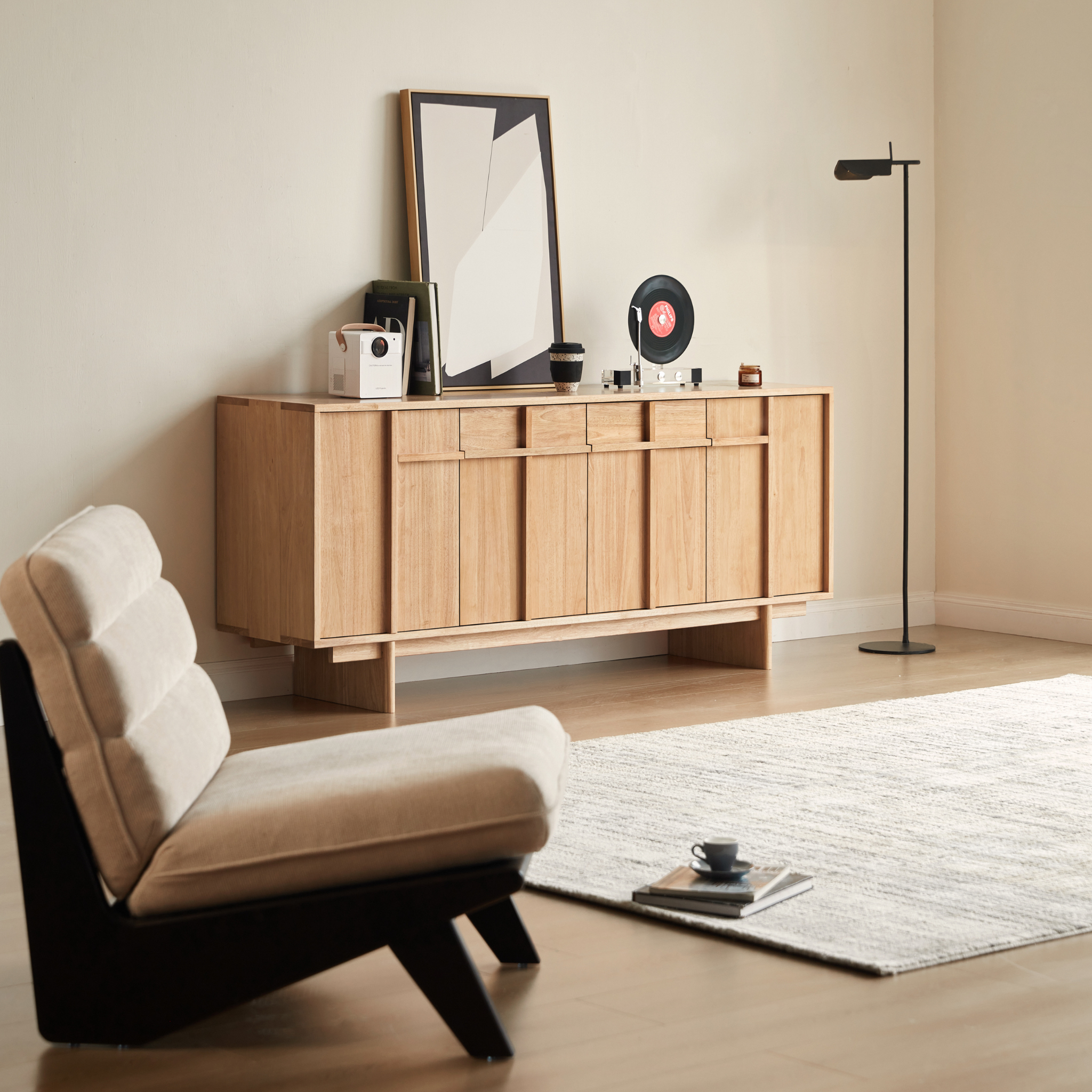 Linspire Valen Solid Wood Sideboard, W180cm