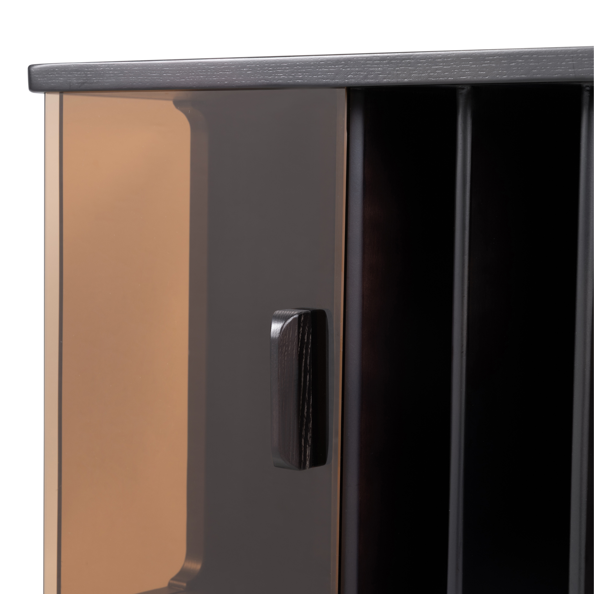 Linspire Valen Solid Wood Side Table with Cabinet, Ash