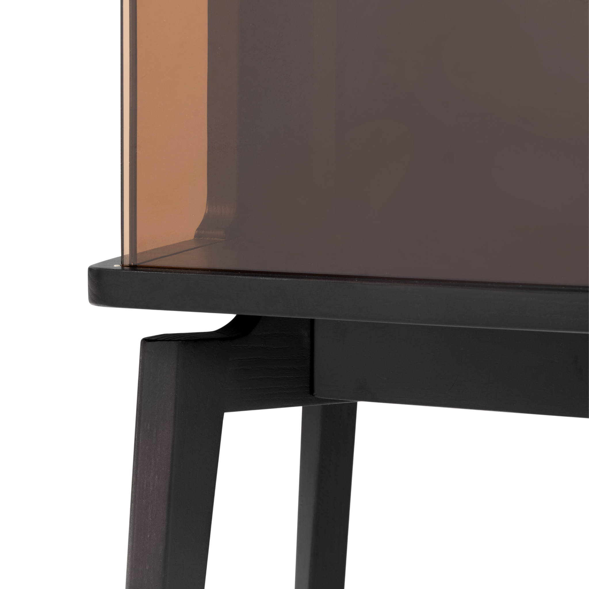 Linspire Valen Solid Wood Side Table with Cabinet, Ash