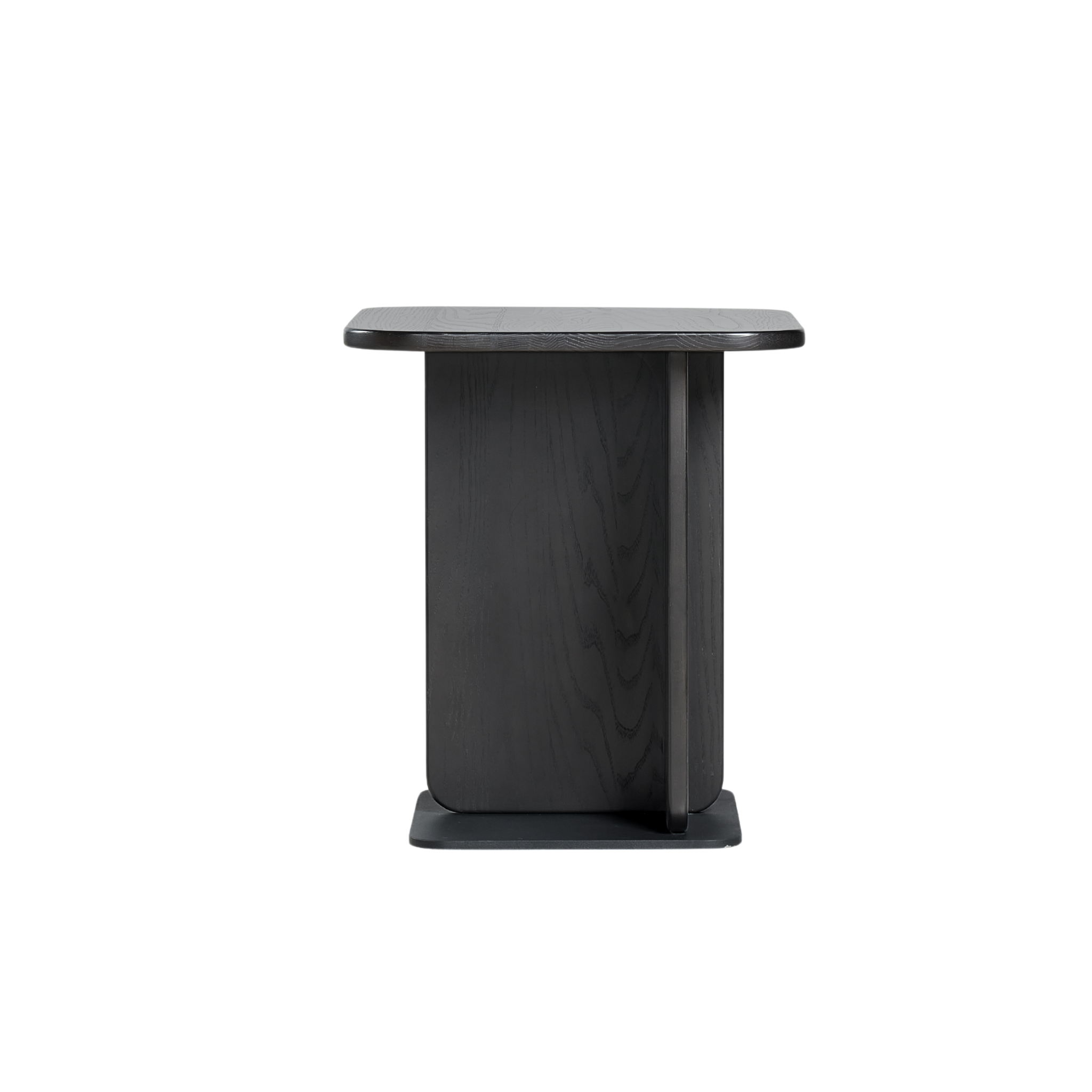 Linspire Valen Solid Wood Side Table with Shelf, Ash