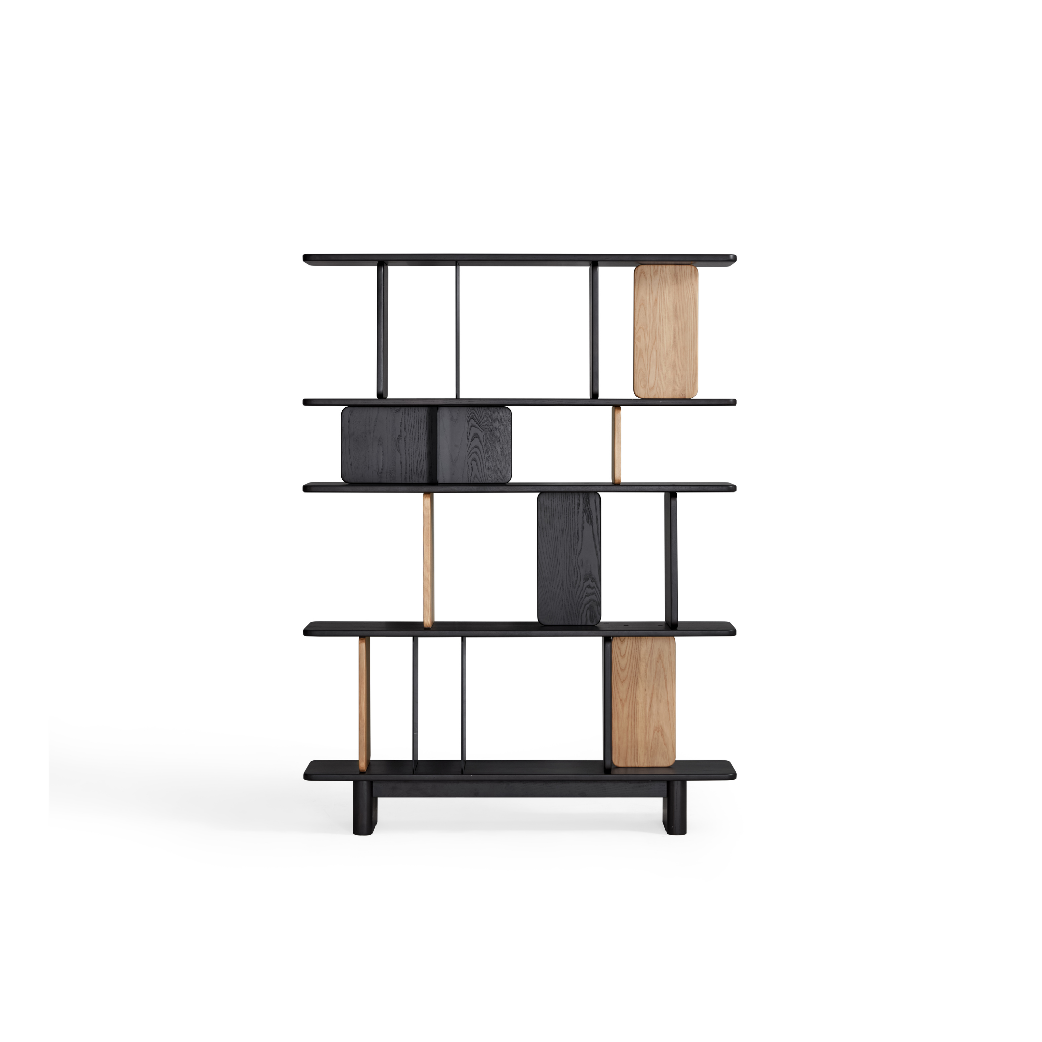 Linspire Valen Solid Wood Shelving Unit, Ash