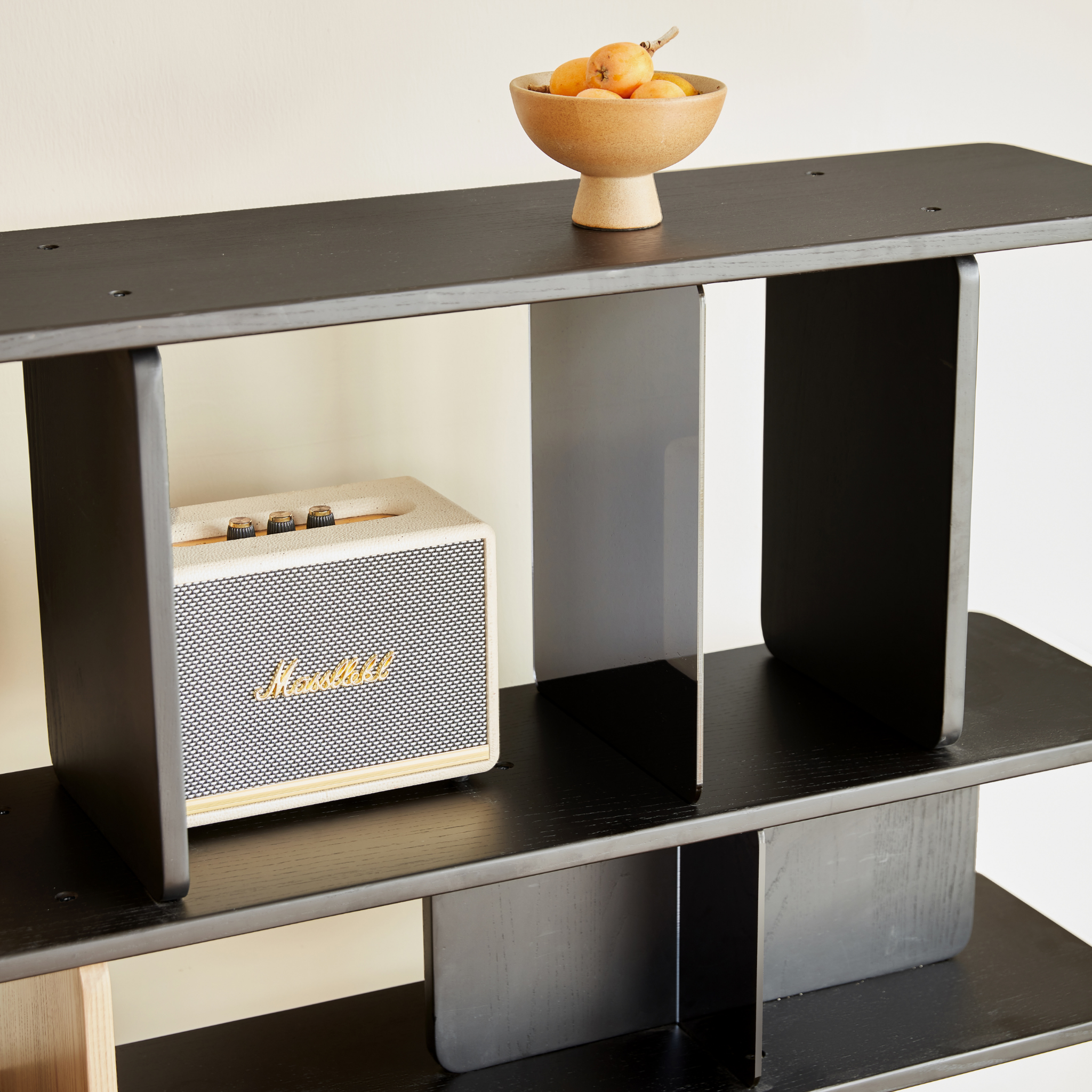 Linspire Valen Solid Wood Shelving Unit, Ash