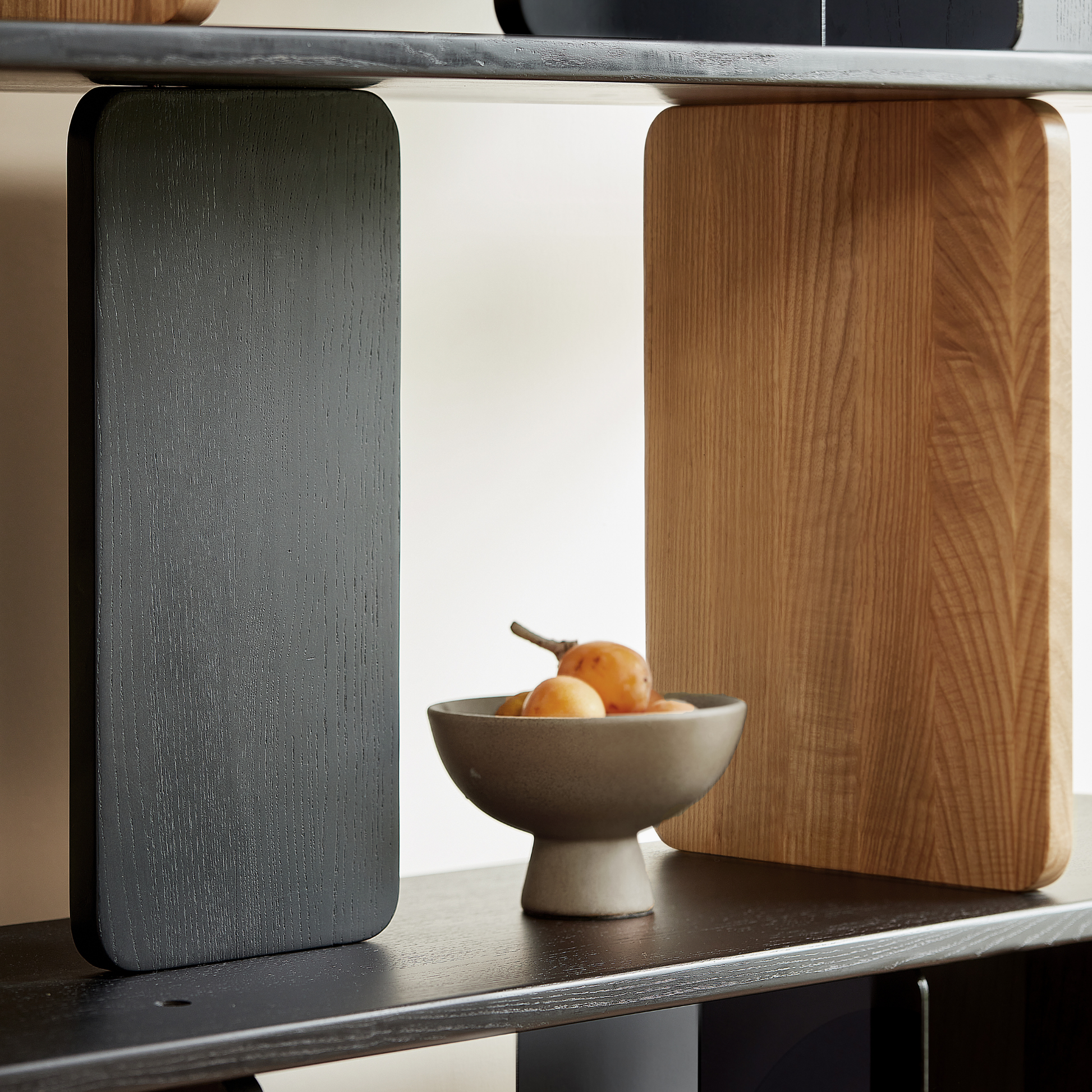 Linspire Valen Solid Wood Shelving Unit, Ash