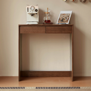 Linspire Walden Solid Wood Console Table, Walnut Oak