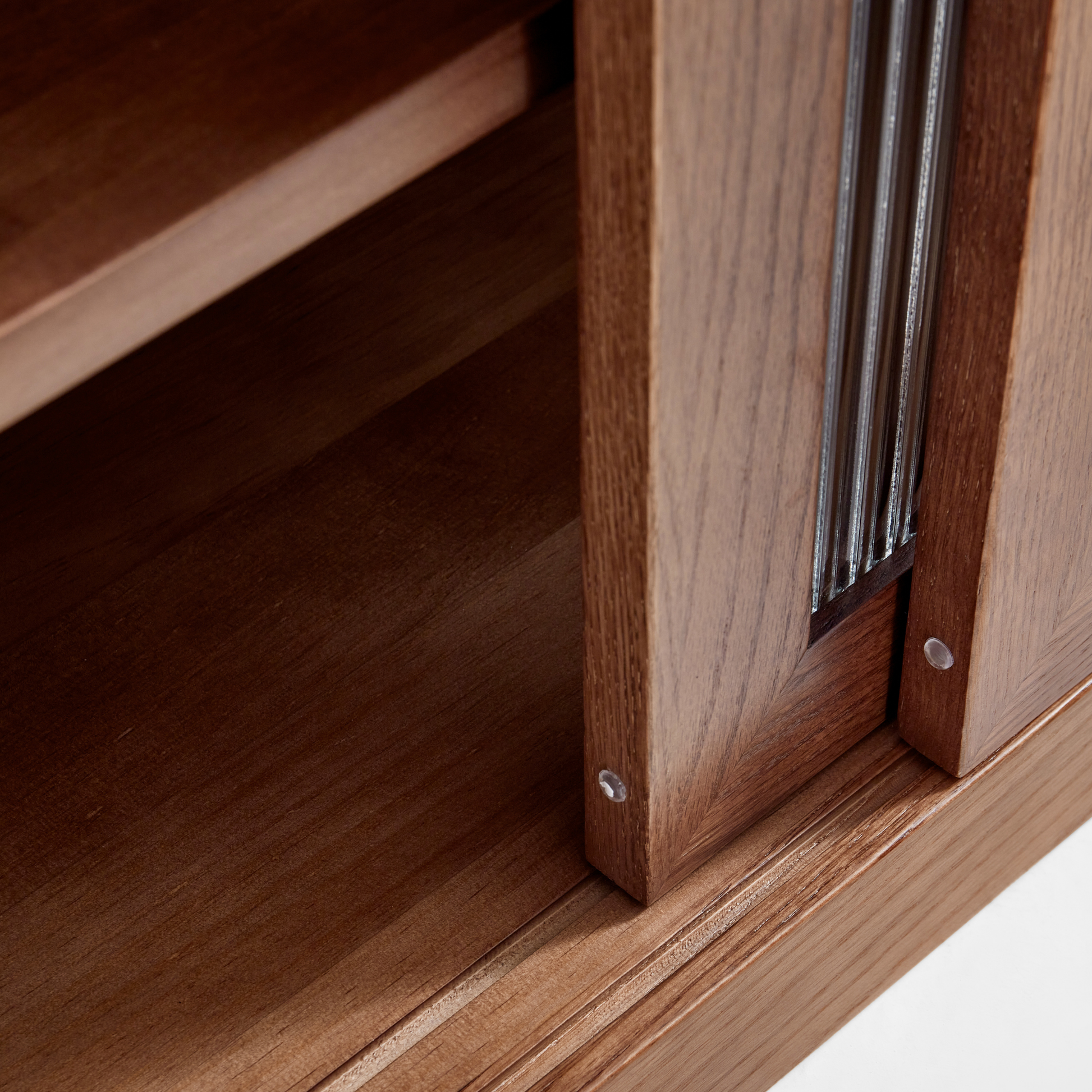 Linspire Walden Solid Wood Sideboard, Walnut Oak