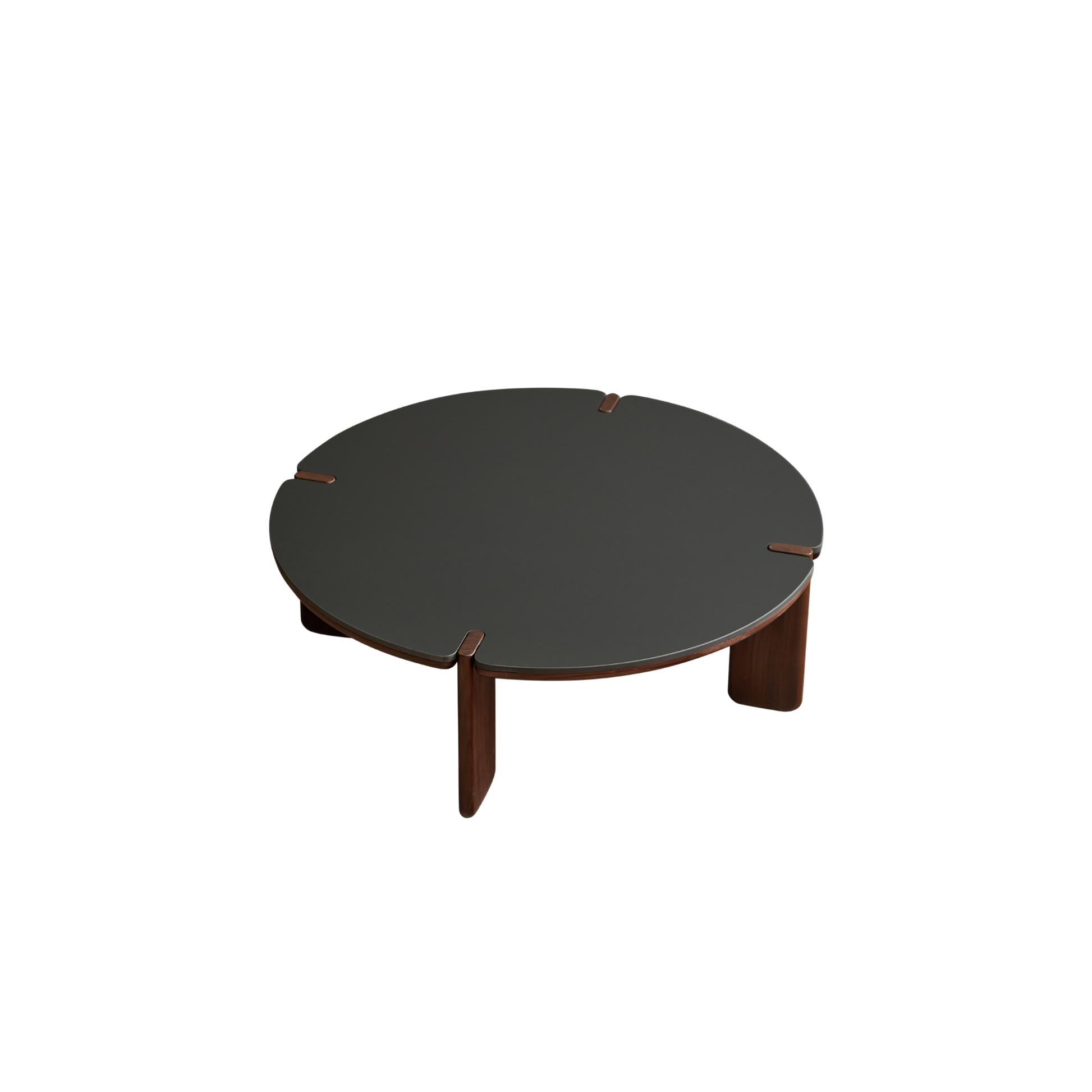 Linspire Vista Solid Wood Coffee Table with Sintered Stone Top, American Black Walnut